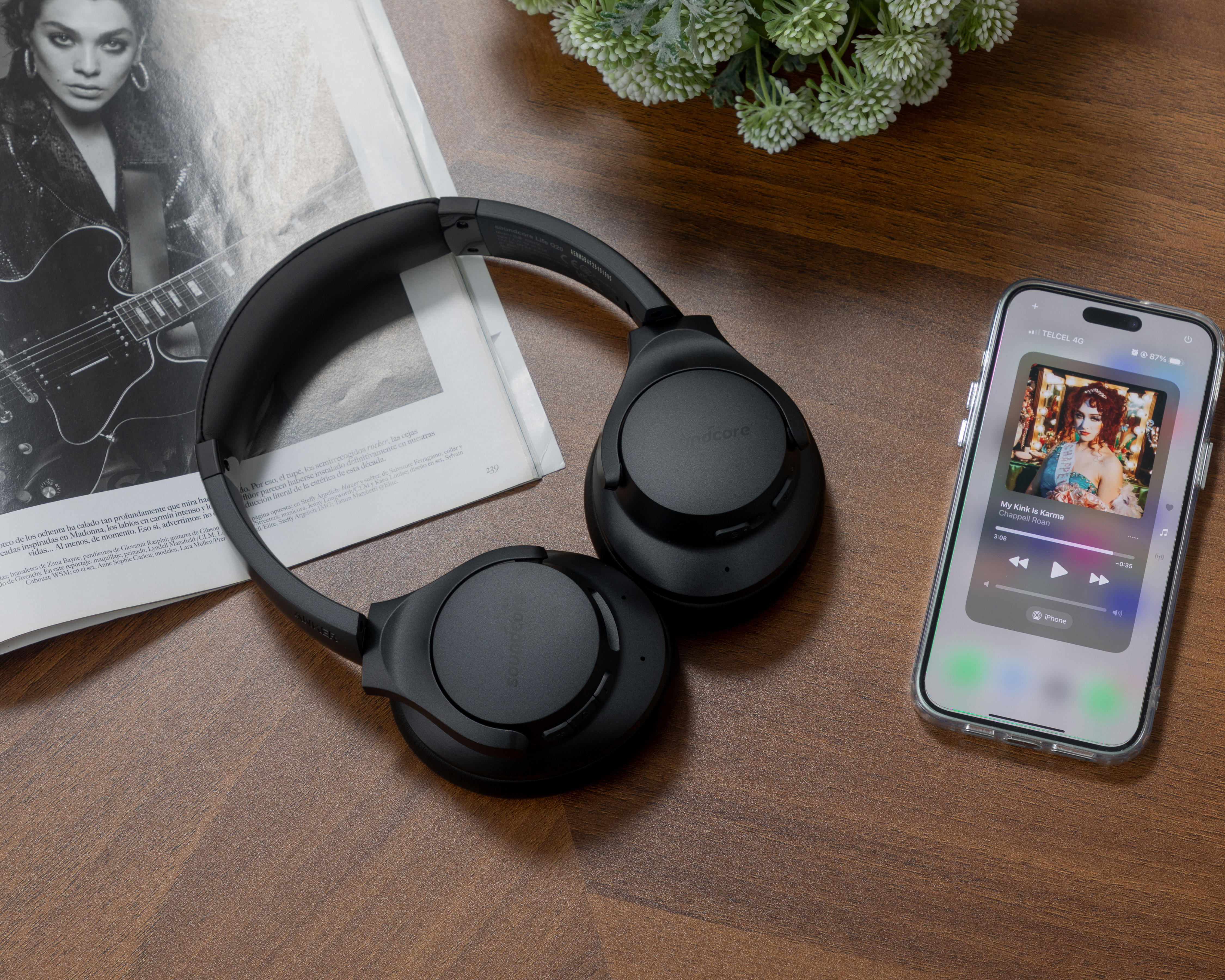 Foto 8 pulgar | Foto 7 | Audífonos de Diadema Inalámbricos Soundcore Life Q20 con Cancelación de Ruido