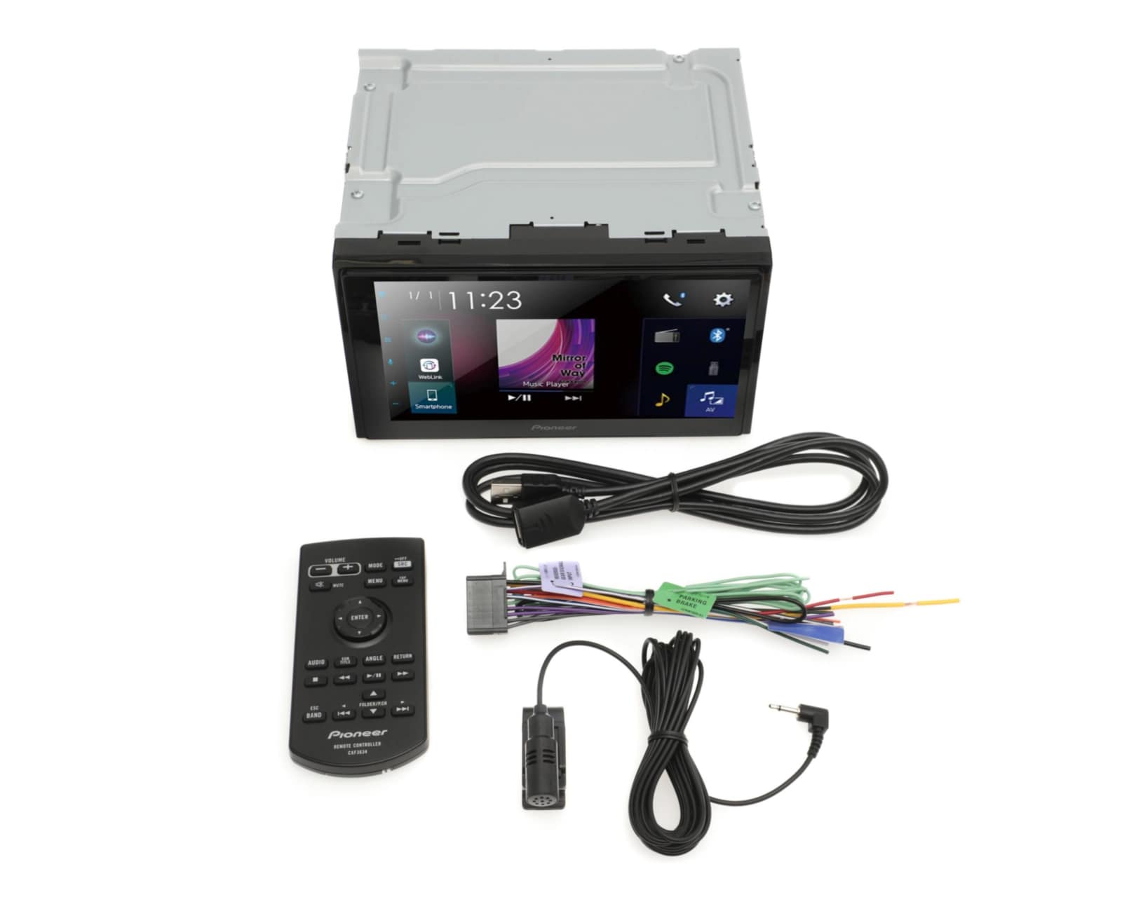 Autoestéreo Pionner Mutimedia sin CD DMH-Z5350BT 6.8" Bluetooth Compatible con Apple CarPlay y Android Negro