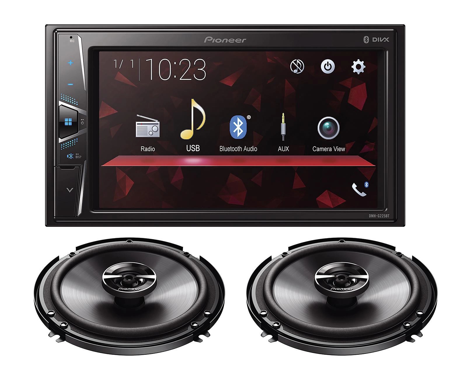Foto 2 | Foto 2 | Autoestéreo y Bocinas Pioneer sin CD DMXT-G2252BT de 6.5" Bluetooth Negro