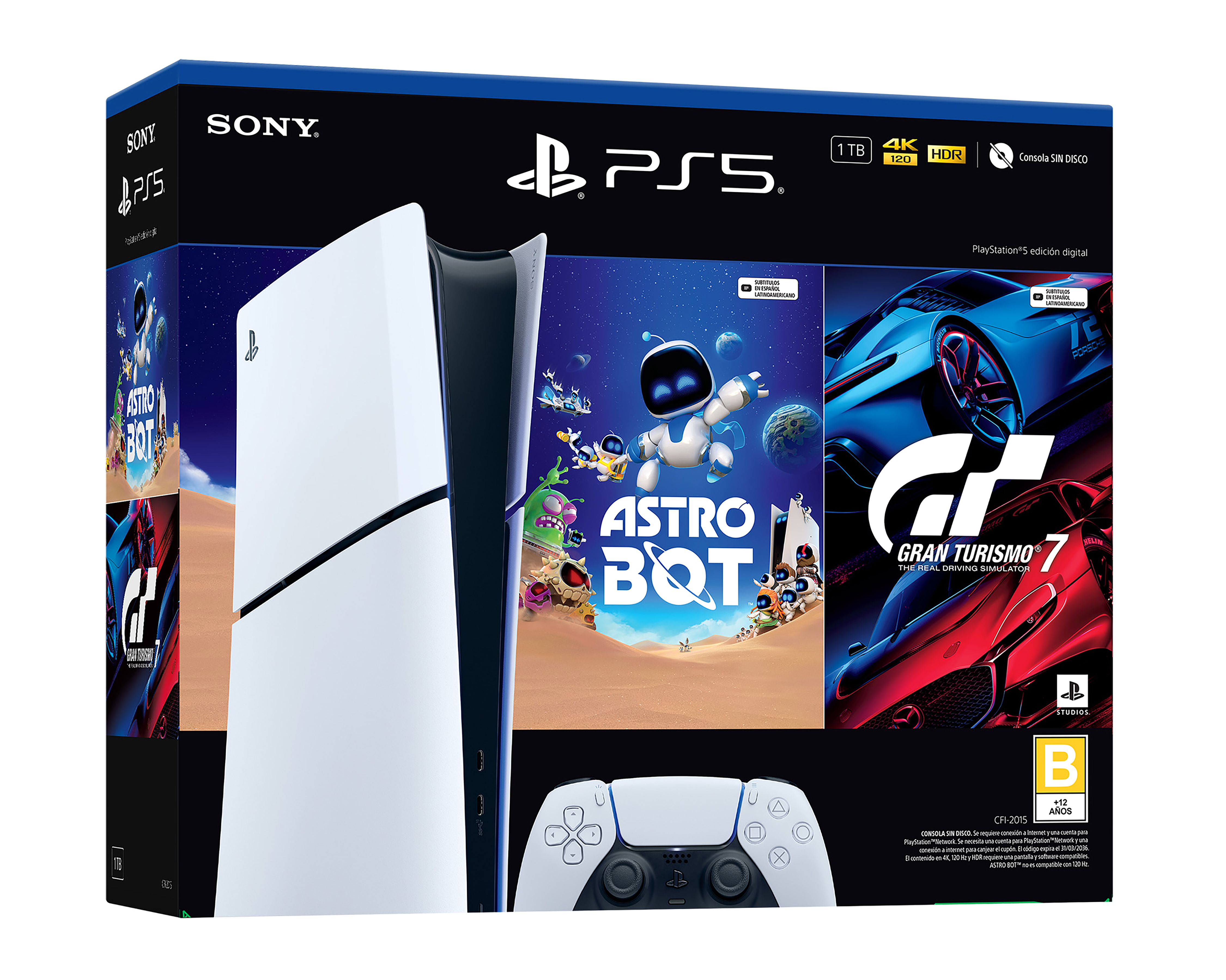 Foto 1 | Foto 1 | Consola PlayStation 5 de 1 TB Astro Bot/Gran Turismo 7