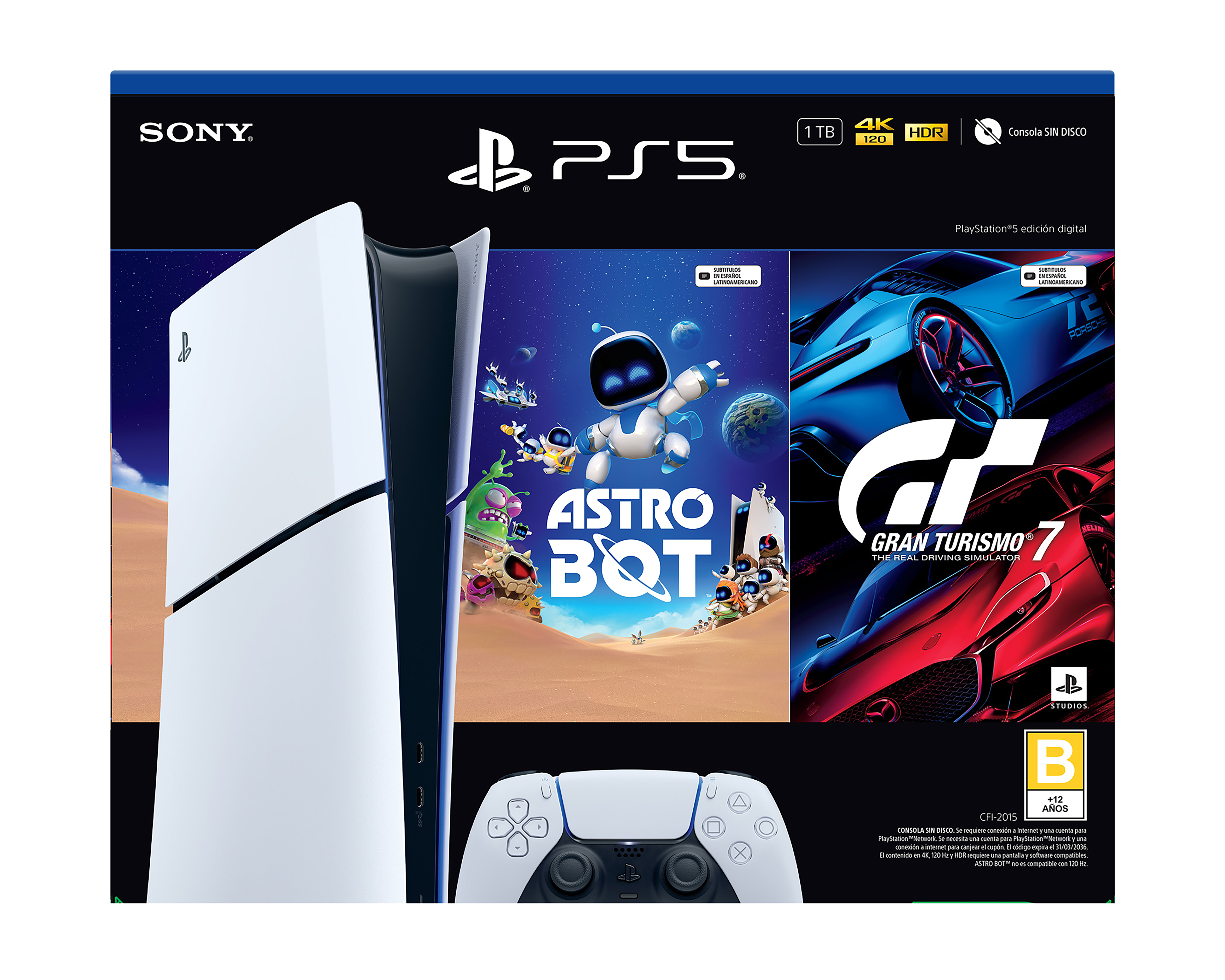 Foto 4 pulgar | Foto 3 | Consola PlayStation 5 de 1 TB Astro Bot/Gran Turismo 7