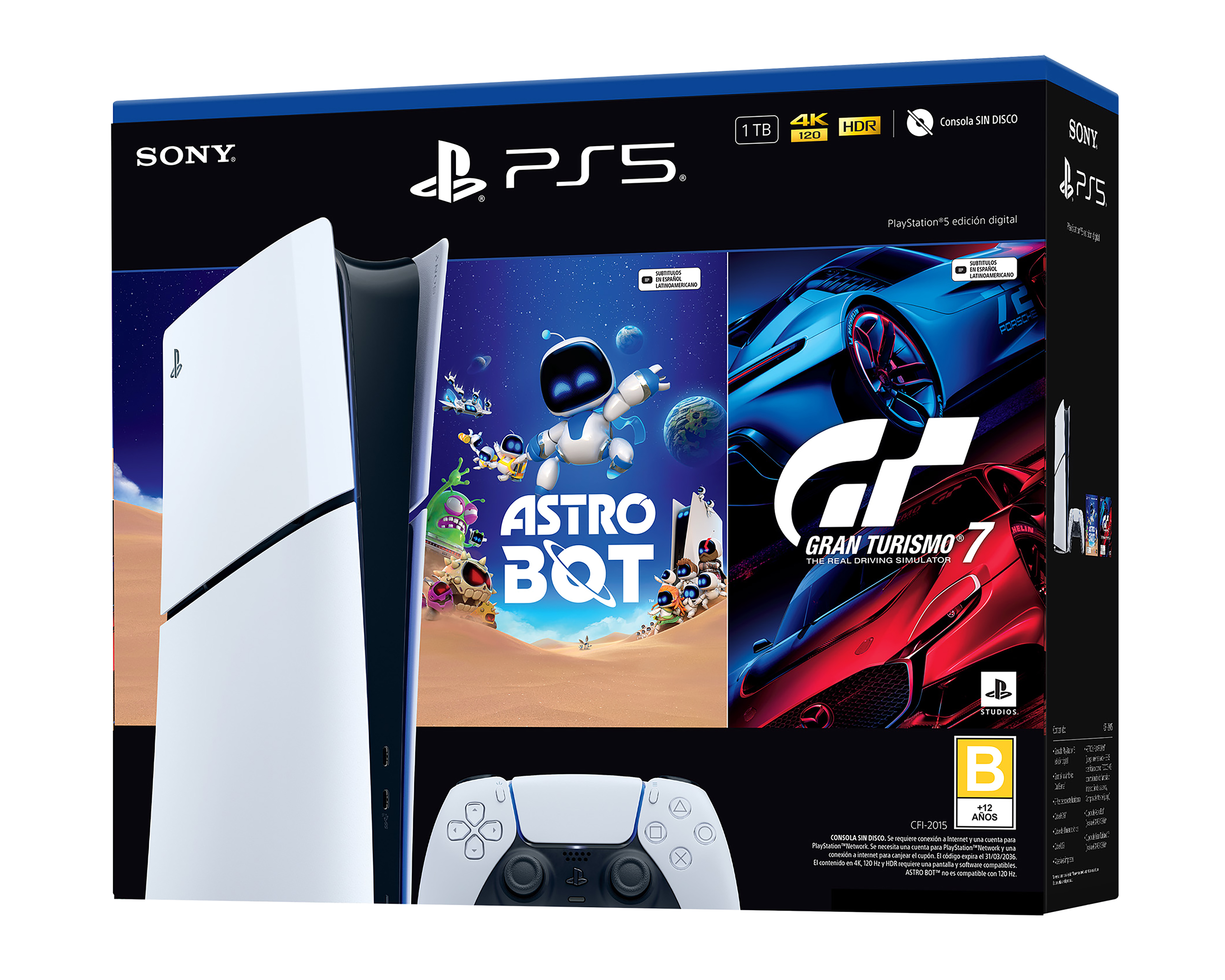Foto 5 pulgar | Foto 4 | Consola PlayStation 5 de 1 TB Astro Bot/Gran Turismo 7