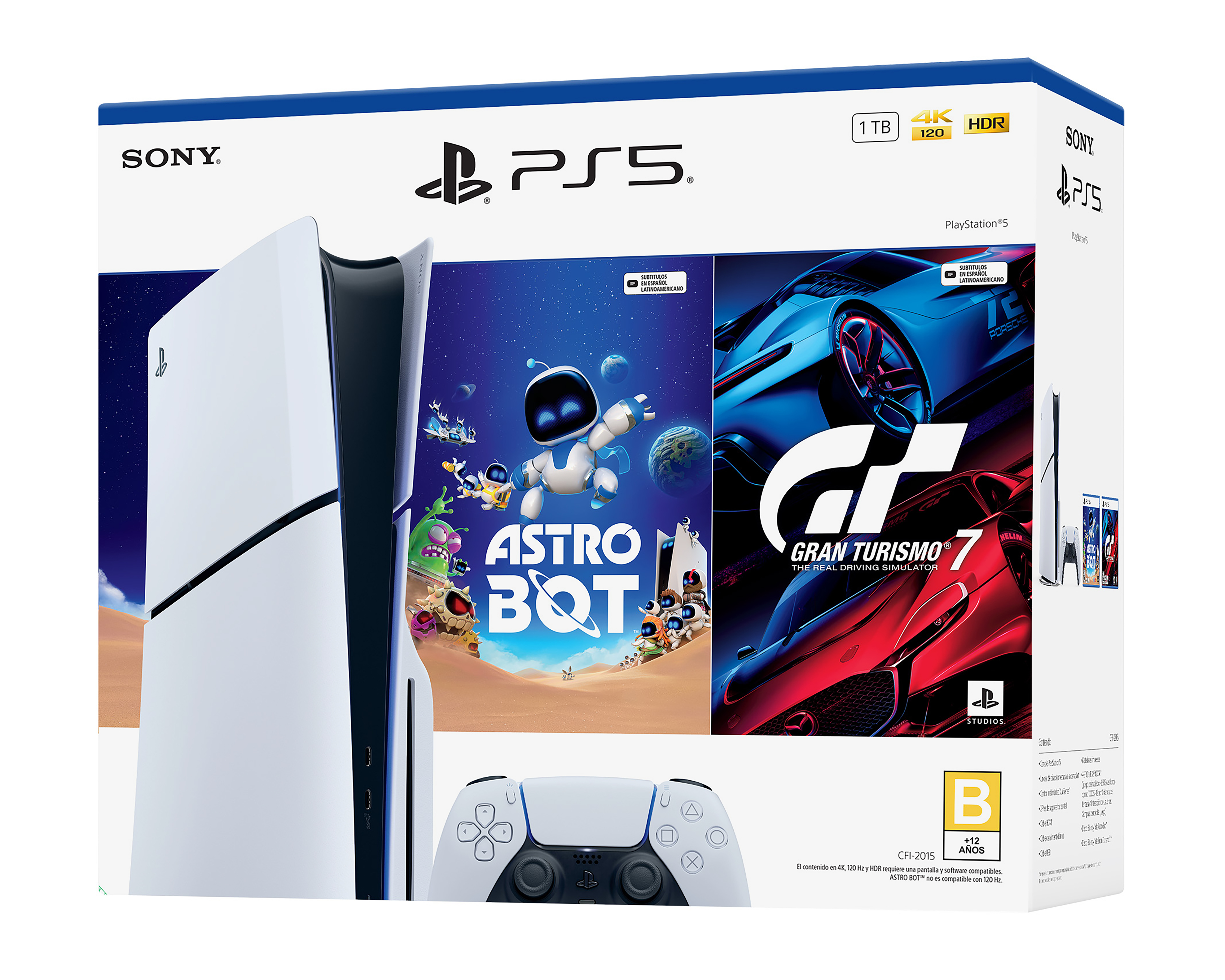 Consola PlayStation 5 de 1 TB Astro Bot + Gran Turismo 7