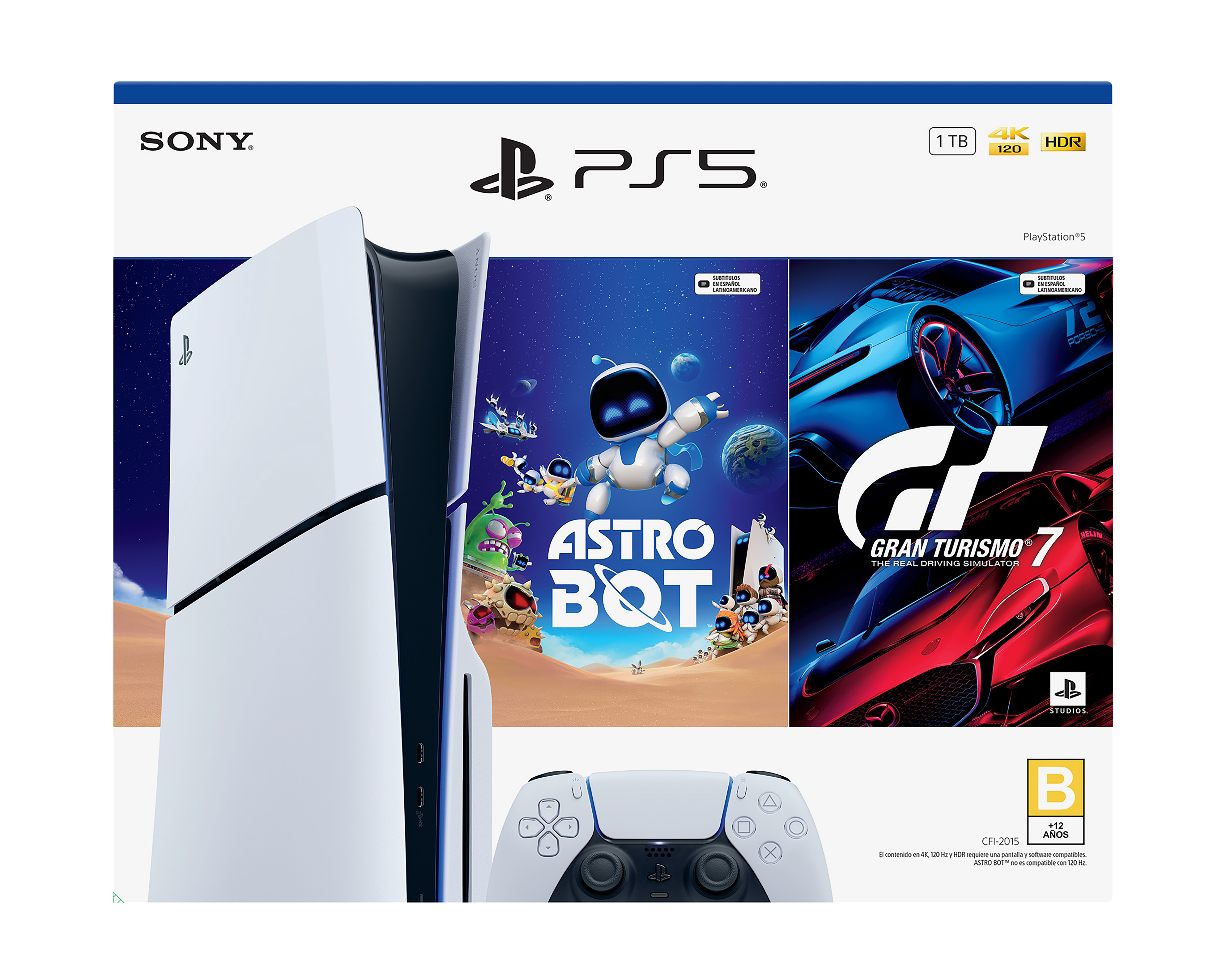 Foto 4 pulgar | Foto 3 | Consola PlayStation 5 de 1 TB Astro Bot + Gran Turismo 7