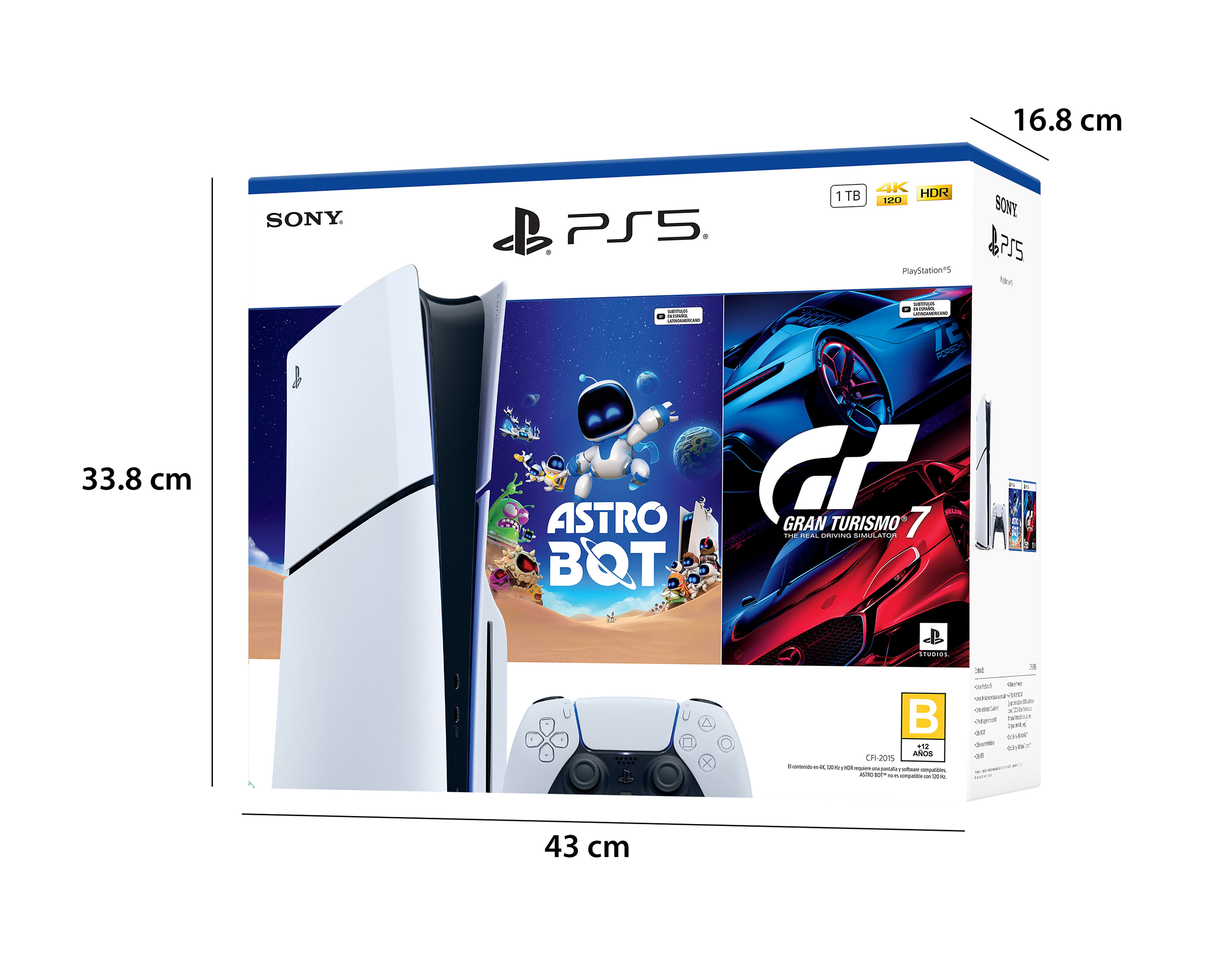 Foto 5 pulgar | Foto 4 | Consola PlayStation 5 de 1 TB Astro Bot + Gran Turismo 7