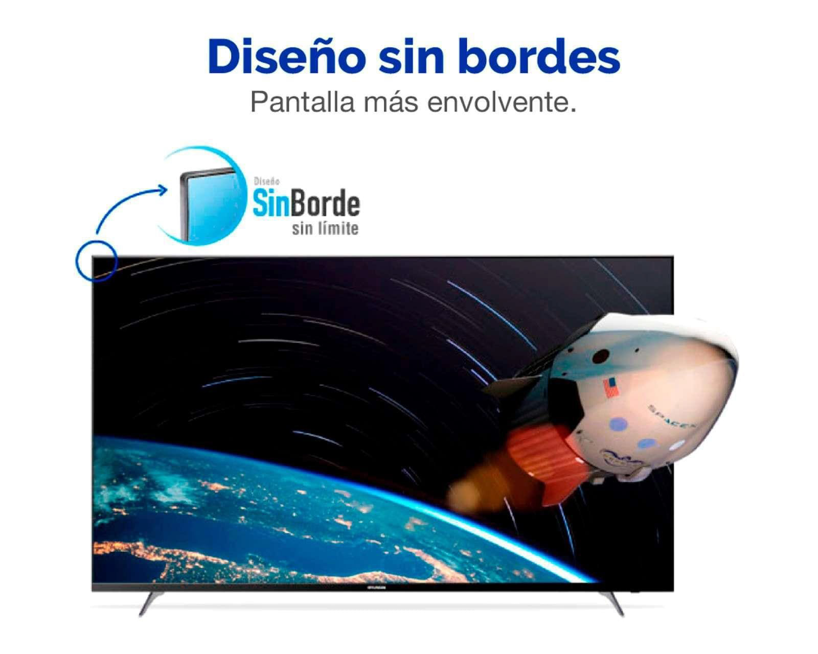 Foto 7 pulgar | Foto 6 | Pantalla LED Hyundai 65 Pulgadas UHD 4K Smart TV HYLED6507A4KM