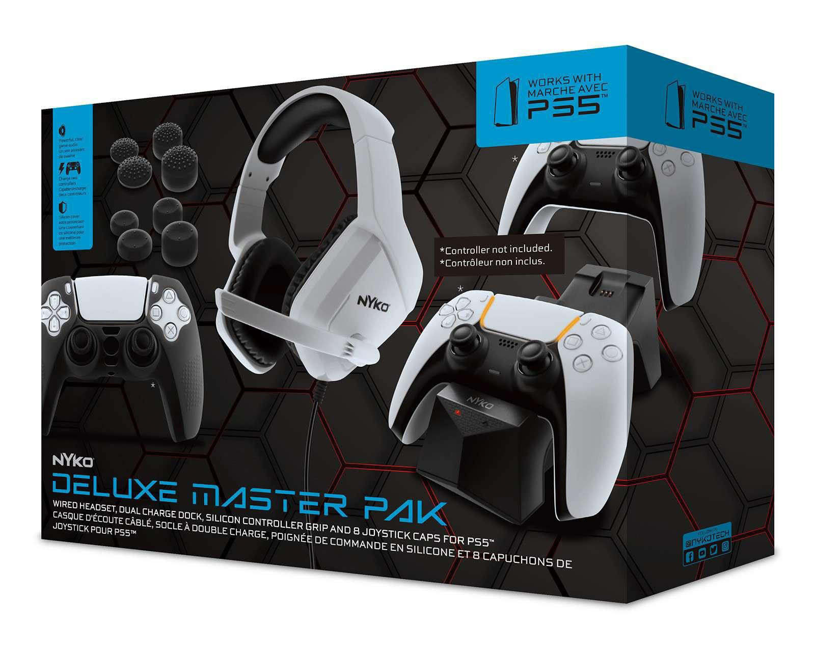 Audífonos, Cargador y Accesorios para PlayStation 5