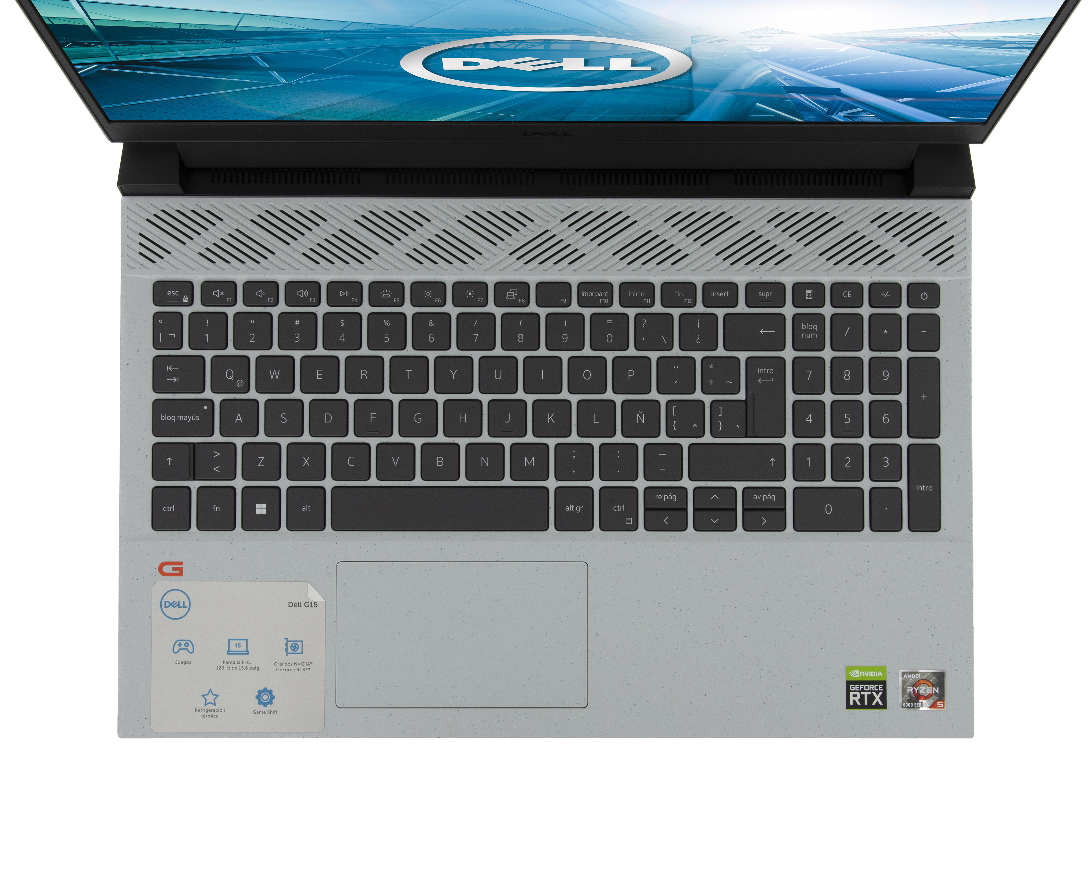 Foto 5 pulgar | Foto 4 | Laptop Dell G5525FR585123050GW1 15.6" Windows 11 Home AMD Ryzen 5 8GB RAM 512 GB SSD Gris