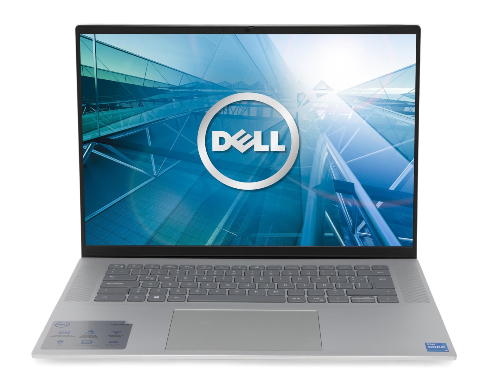 Laptop Dell Inspiron 16 5620 16 Pulgadas Windows 11 Home Intel Core i5 8 GB RAM 512 GB SSD Plata
