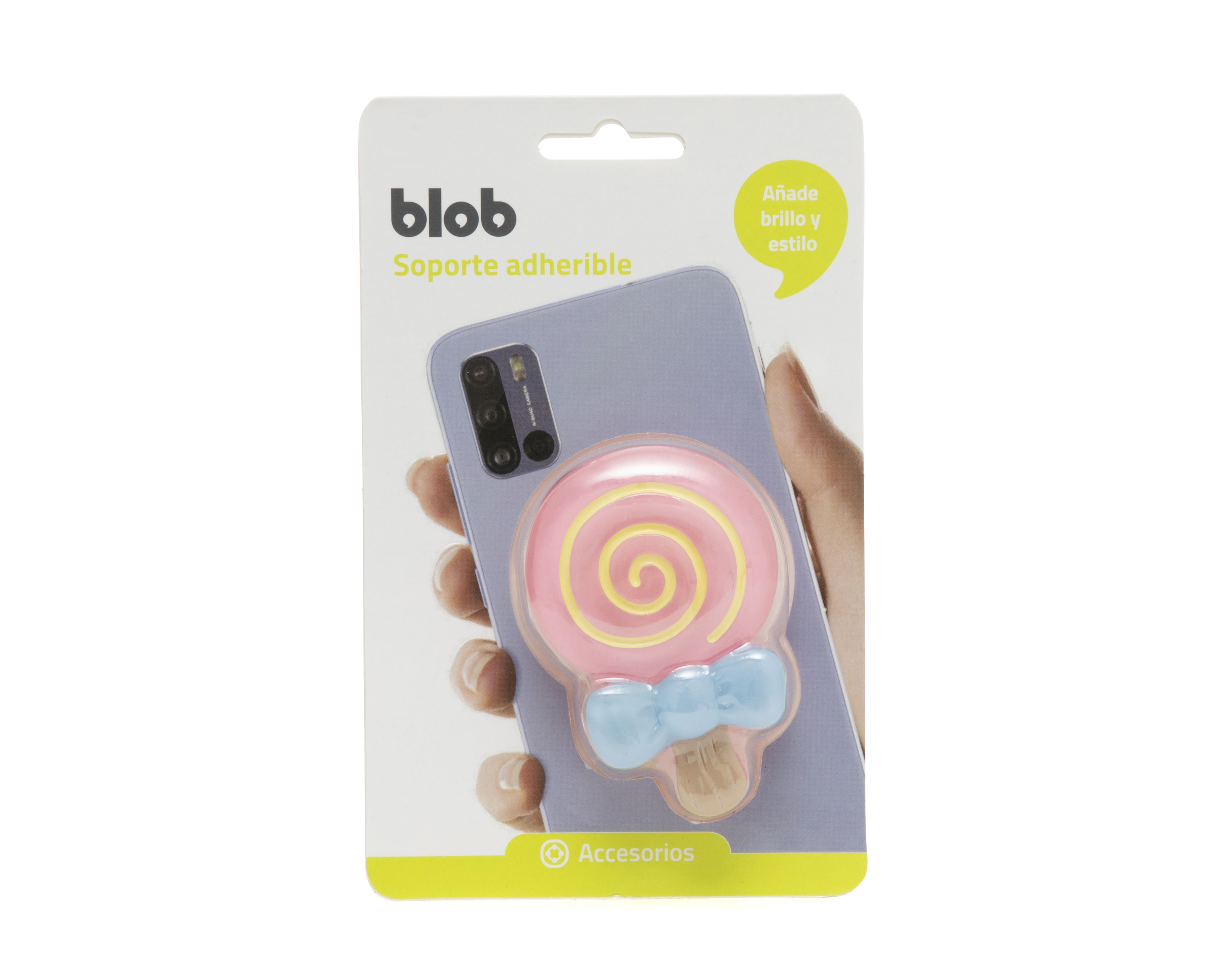 Soporte Adherible Blob Rosa para Celular