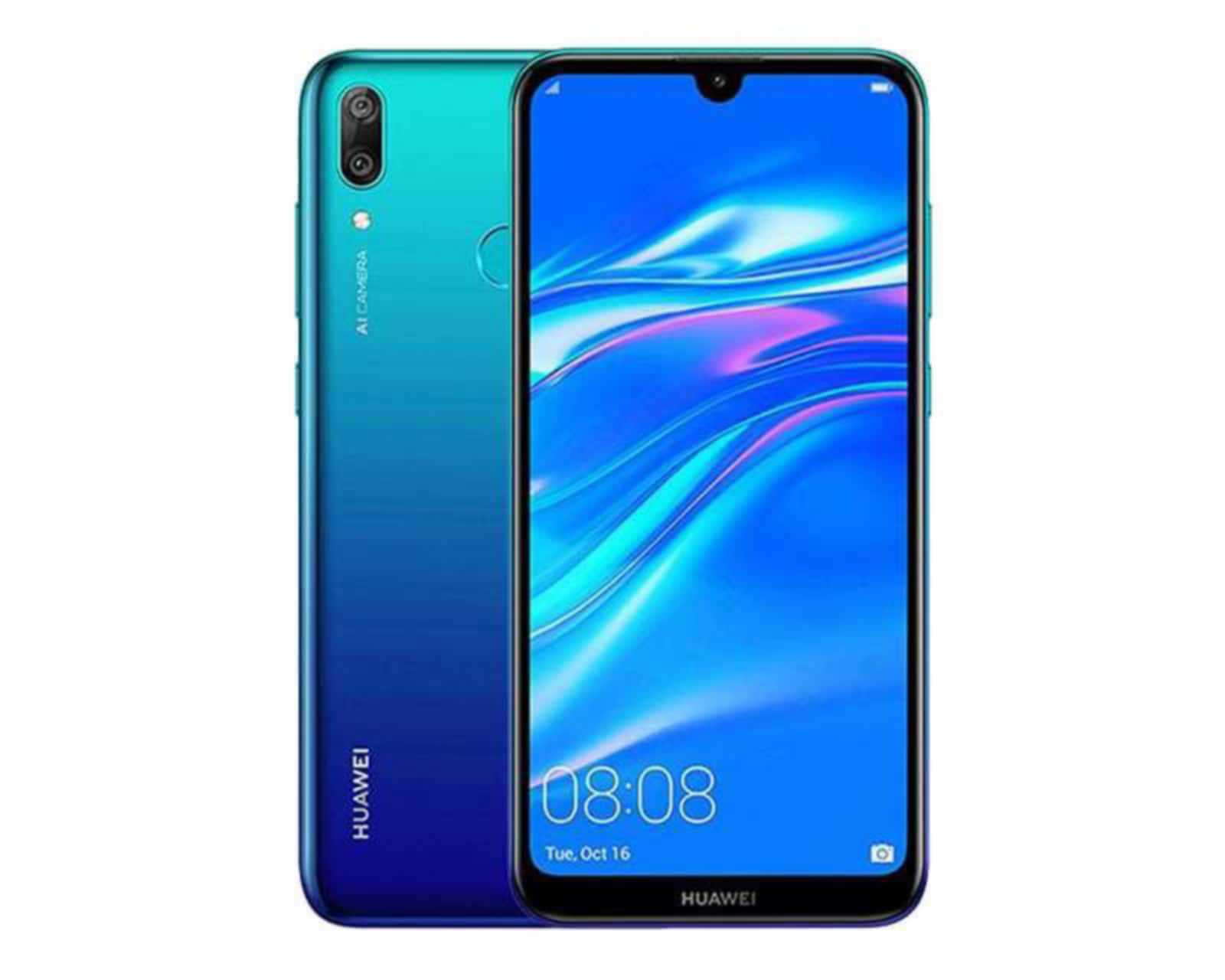 Foto 2 pulgar | Foto 1 | AT&T Huawei Y7 2019 32 GB Azul