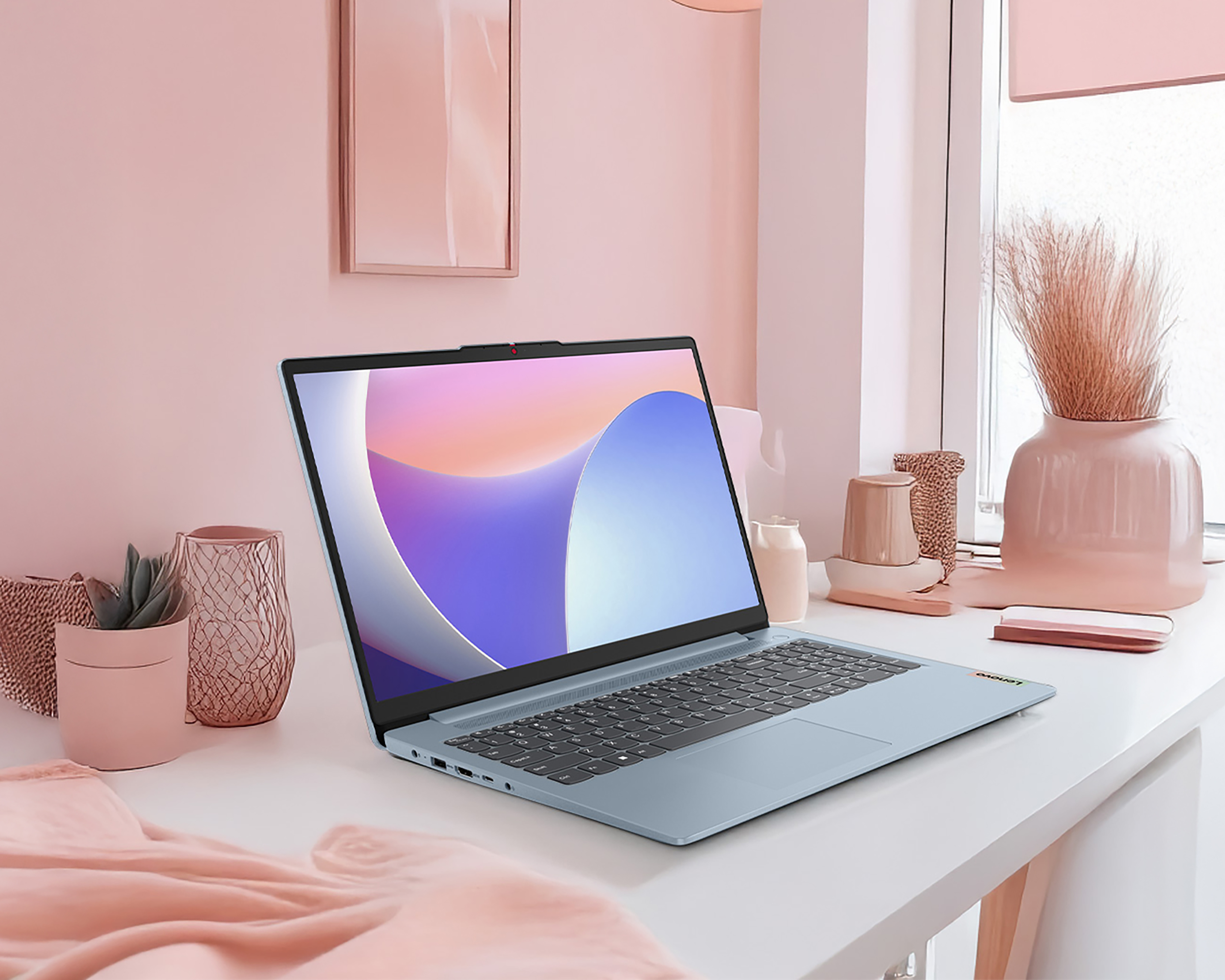 Foto 7 | Foto 7 | Laptop Lenovo IdeaPad Slim 3 15AMN8 15.6" Windows 11 AMD Ryzen 5 8 GB RAM 512 SSD Azul