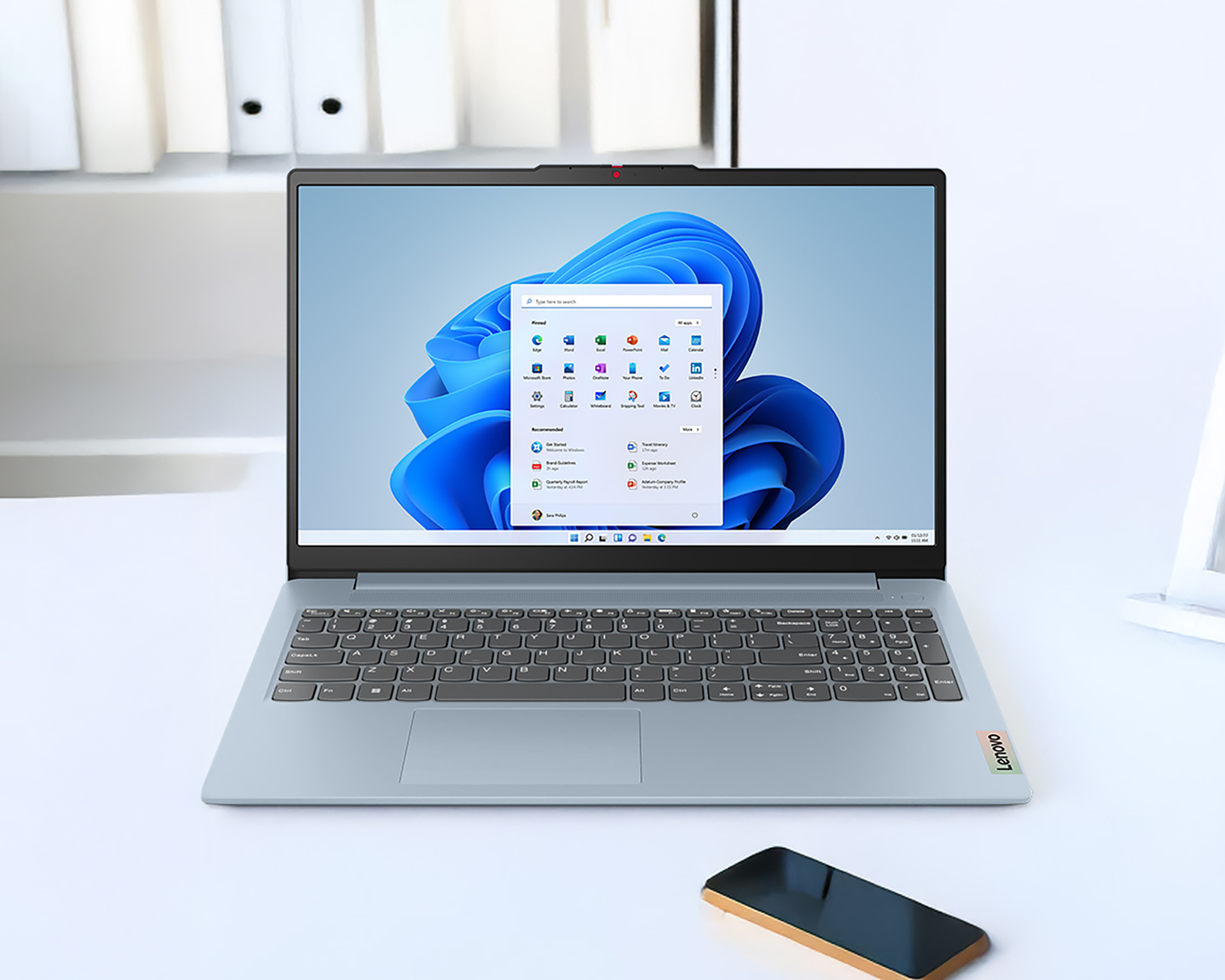 Foto 9 pulgar | Foto 8 | Laptop Lenovo IdeaPad Slim 3 15AMN8 15.6" Windows 11 AMD Ryzen 5 8 GB RAM 512 SSD Azul