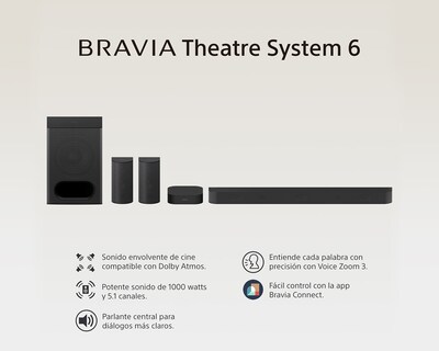 Foto 5 | Foto 5 | Barra de Sonido Sony Bravia Theatre System 6 con Subwoofer
