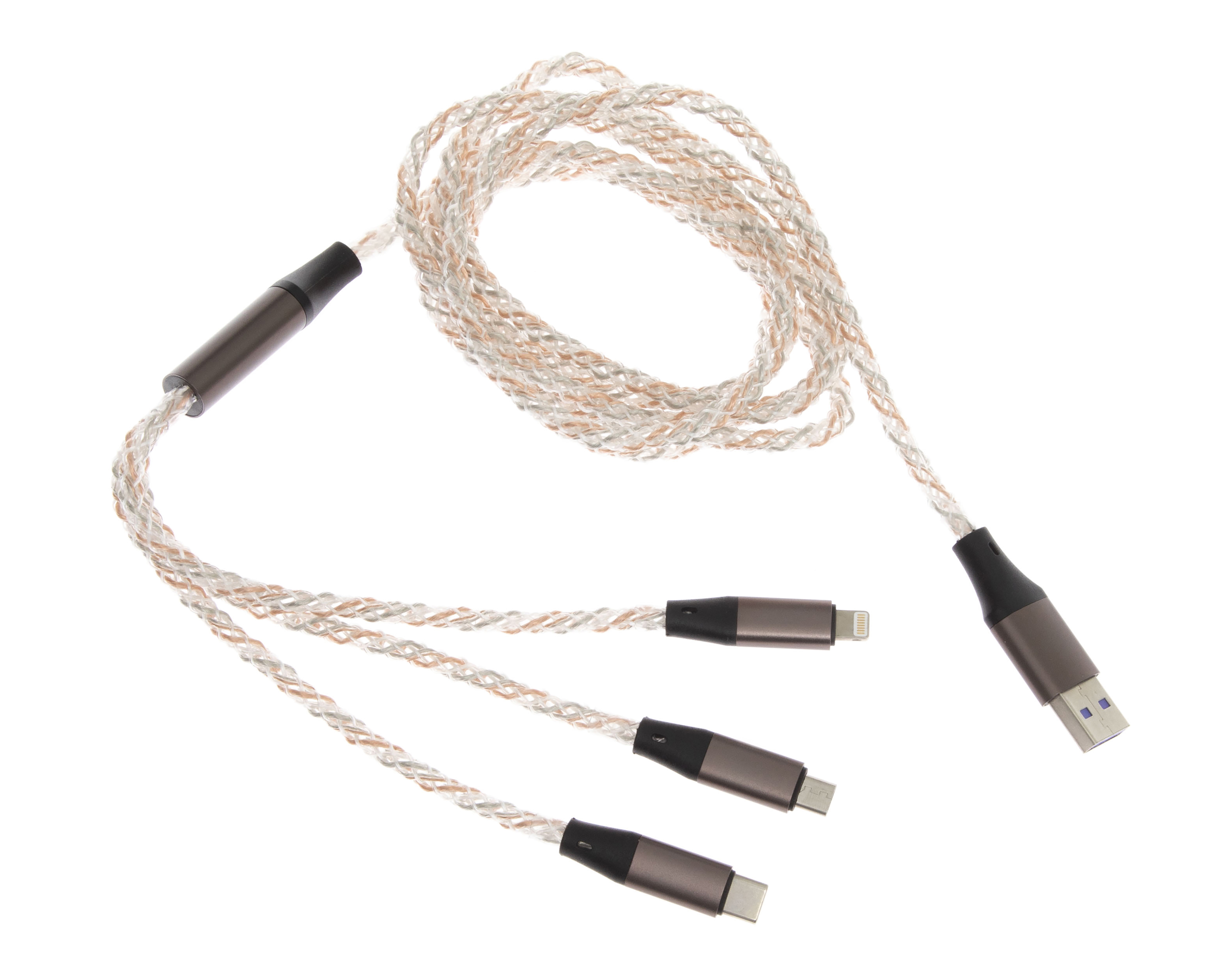 Foto 2 pulgar | Foto 1 | Cable Blob Tipo Micro USB-C-Lightning de 1.8 Metros