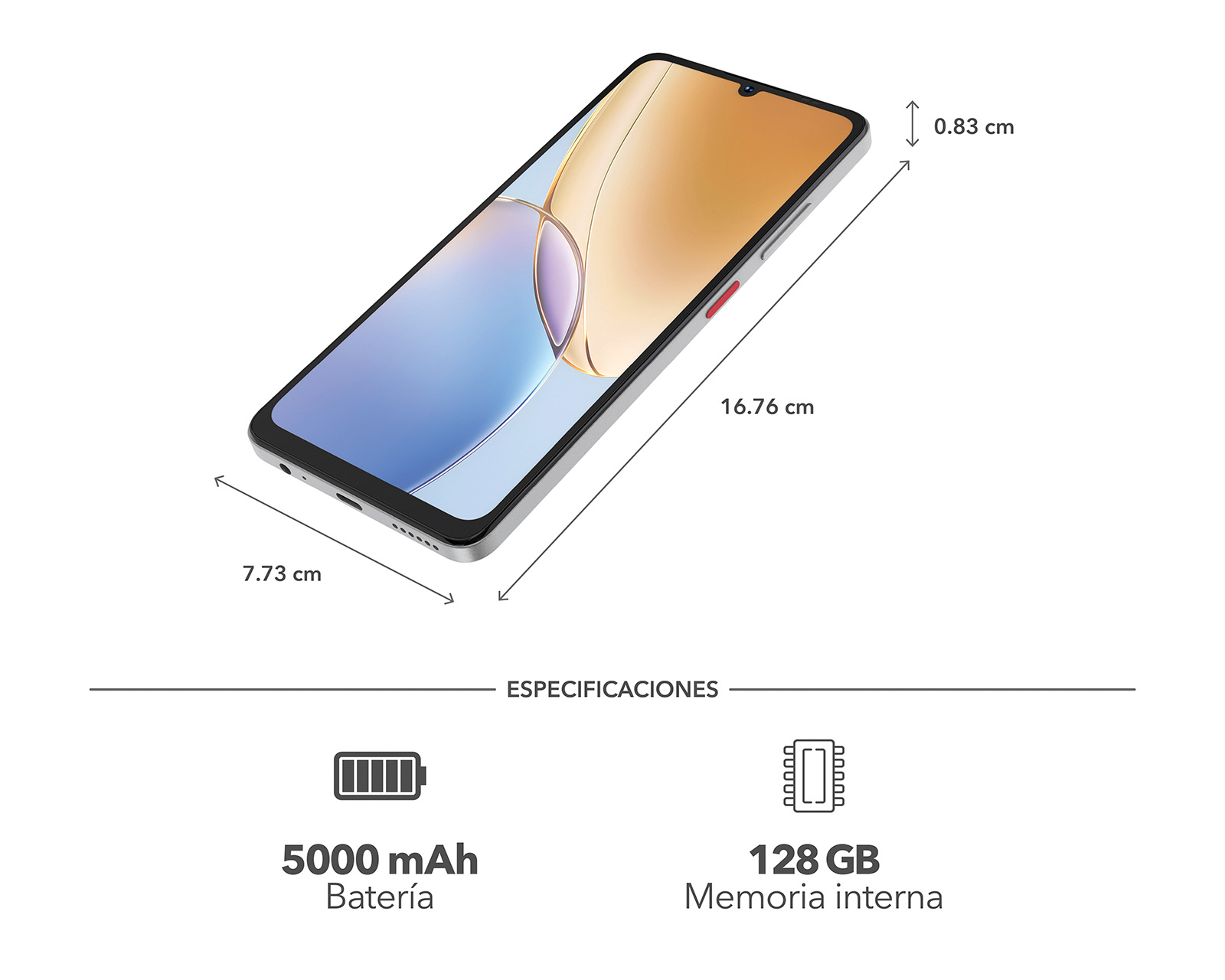 Foto 10 pulgar | Foto 9 | Celular ZTE Blade A56 Liberado 128 GB Gris