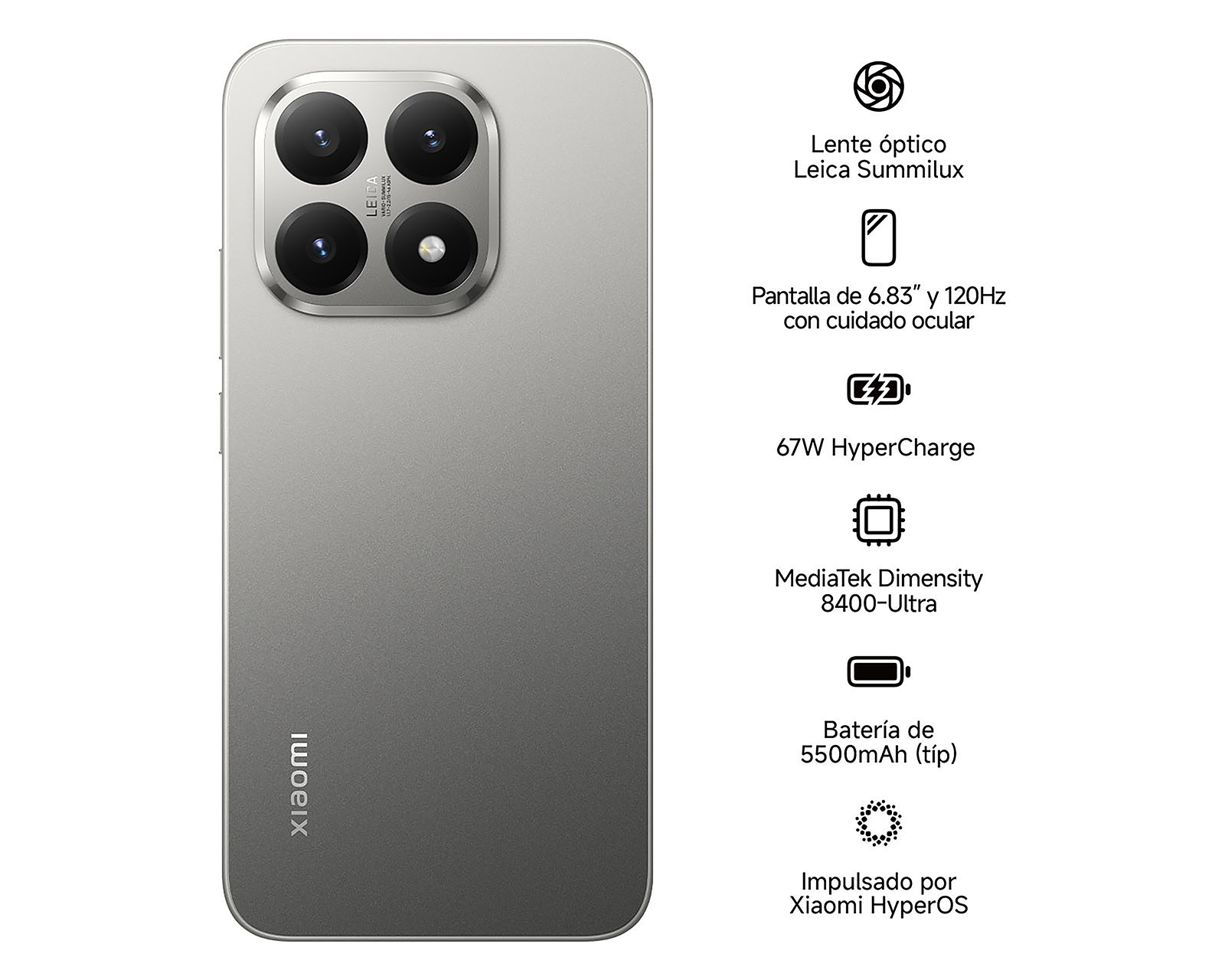 Foto 10 pulgar | Foto 9 | AT&T/Unefon Xiaomi 15T 256 GB Gris + Bocina