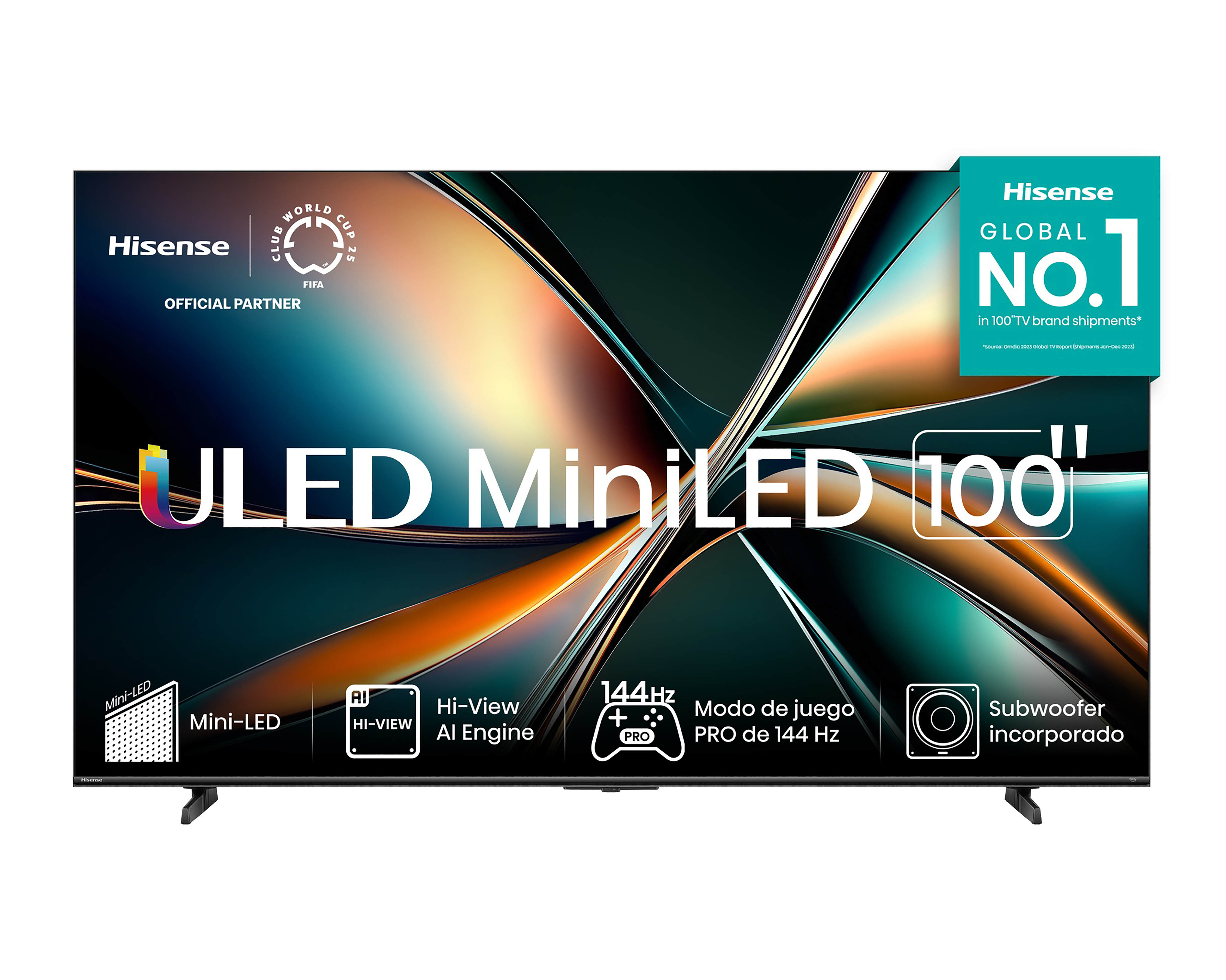 Pantalla Smart TV Hisense ULED MiniLED 100 Pulgadas 100U7QG