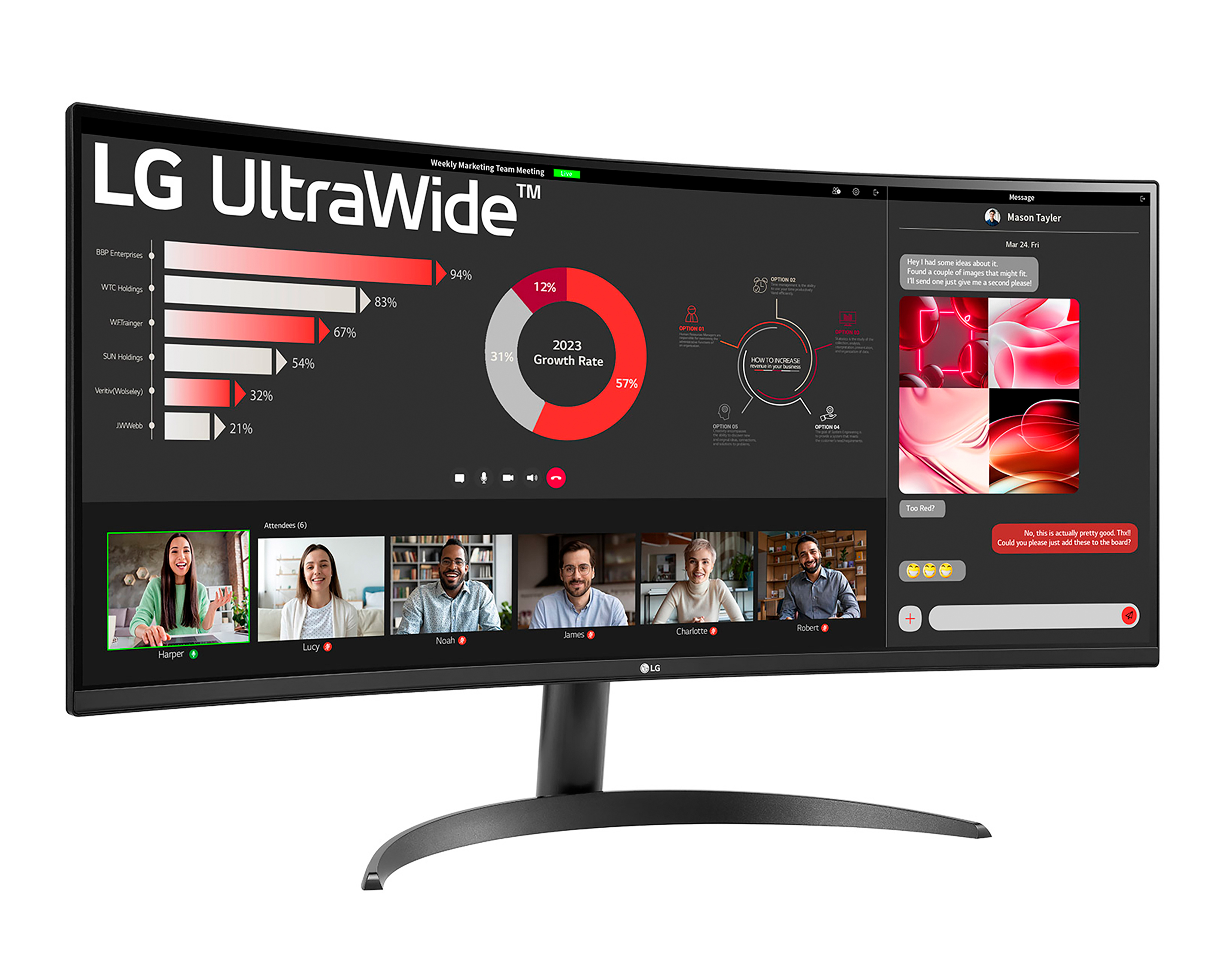 Foto 2 | Foto 2 | Monitor Curvo LG UltraWide 34WR50QK 34 Pulgadas WQHD 100 Hz