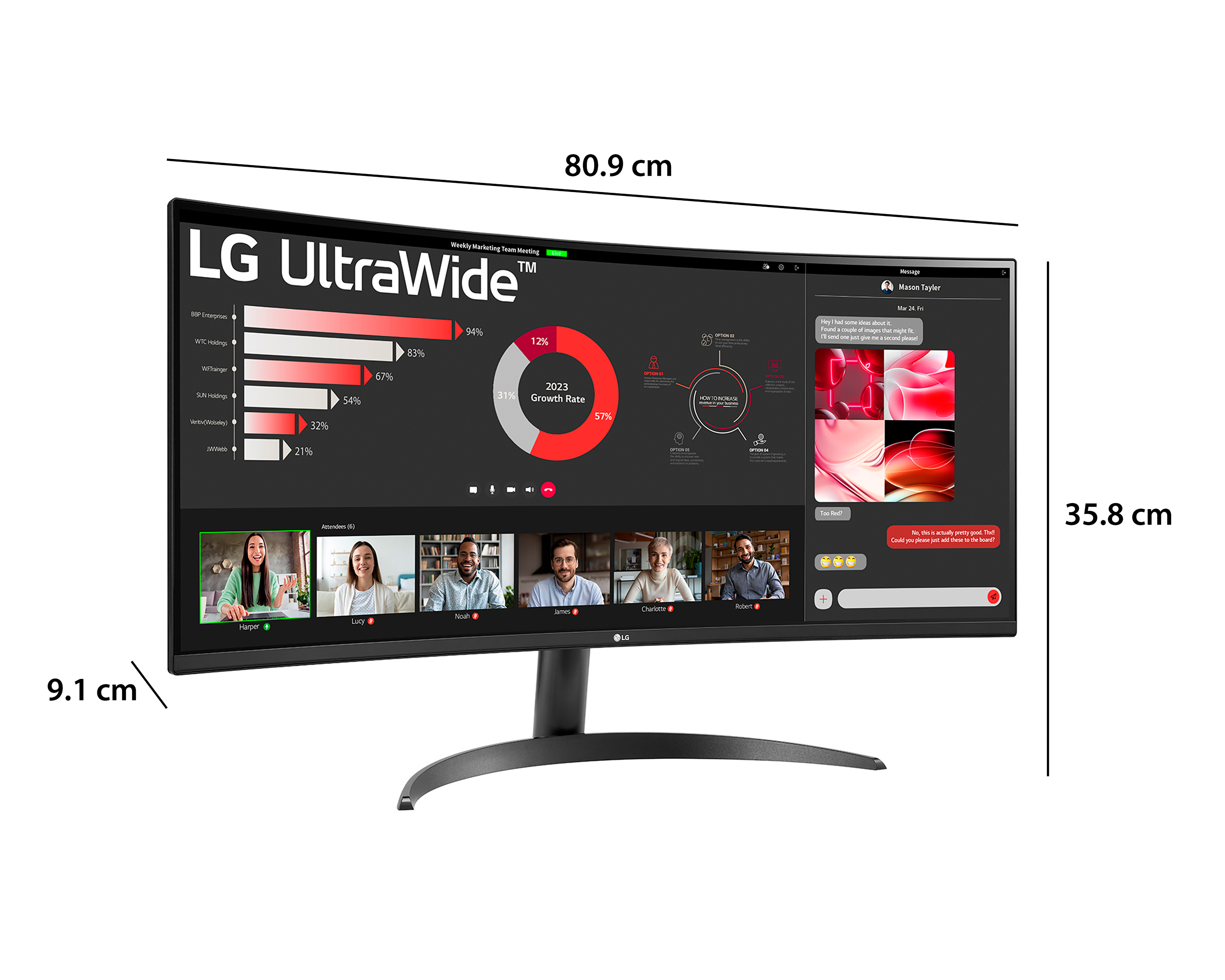 Foto 5 | Foto 5 | Monitor Curvo LG UltraWide 34WR50QK 34 Pulgadas WQHD 100 Hz