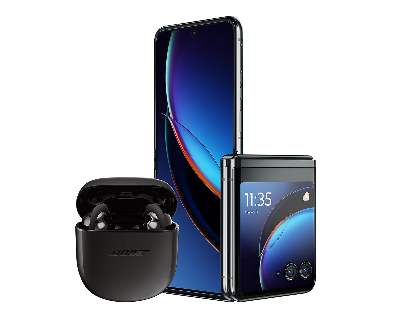 Celular Motorola Liberado Razr 40 Ultra 512 GB Negro Infinito + Audífonos Bose Quietcomfort Earbuds II