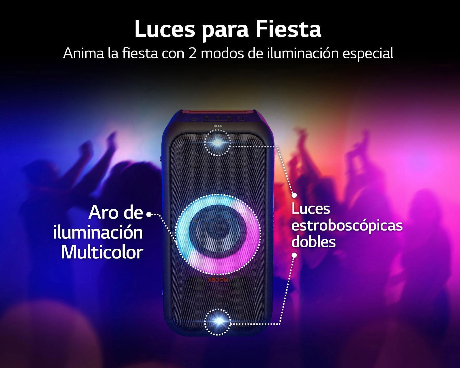 Foto 7 | Foto 7 | Bocina Portátil LG XBOOM XL5S 200 W con Luces