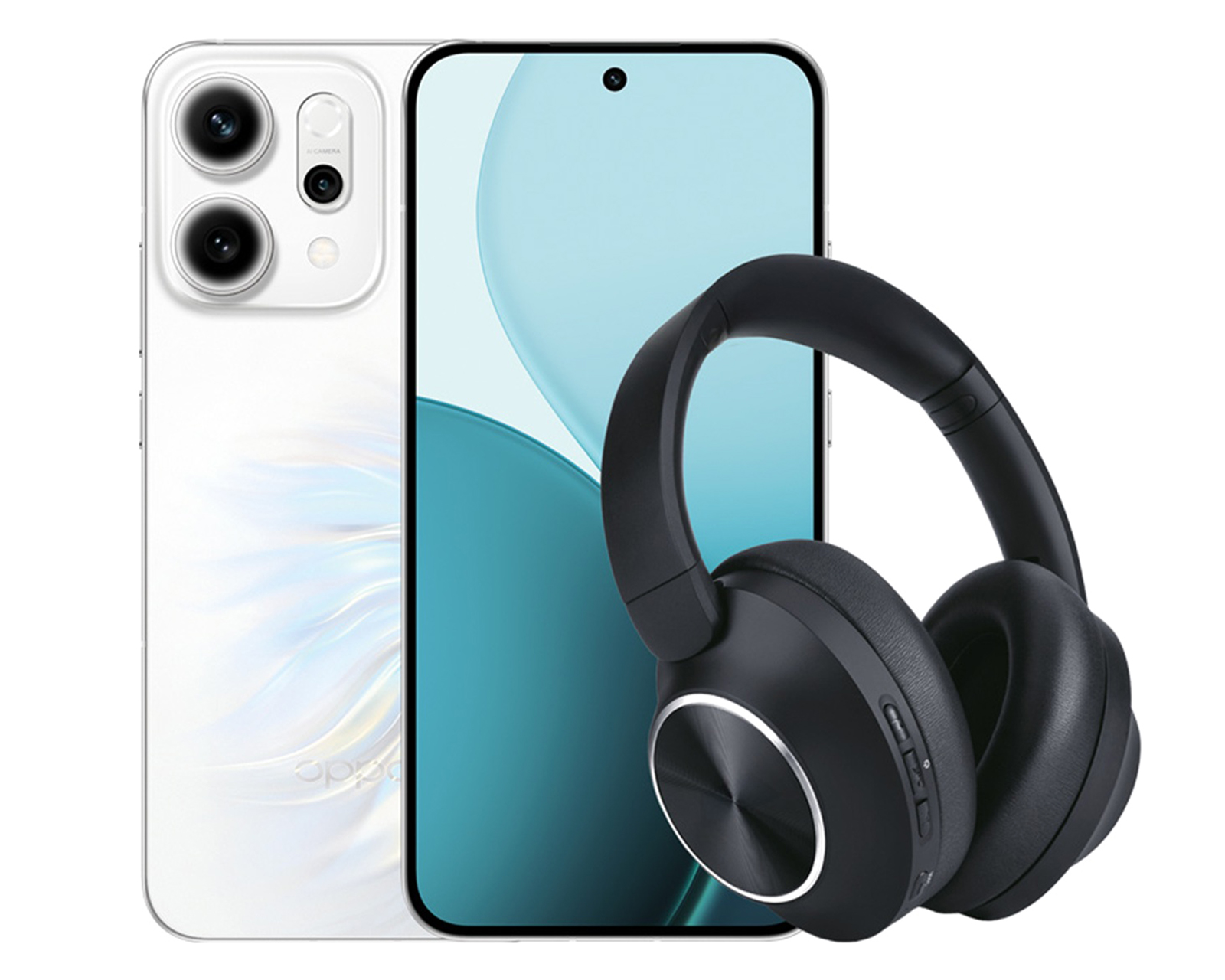 AT&T/Unefon OPPO Reno 14 5G 256 GB Blanco + Audífonos