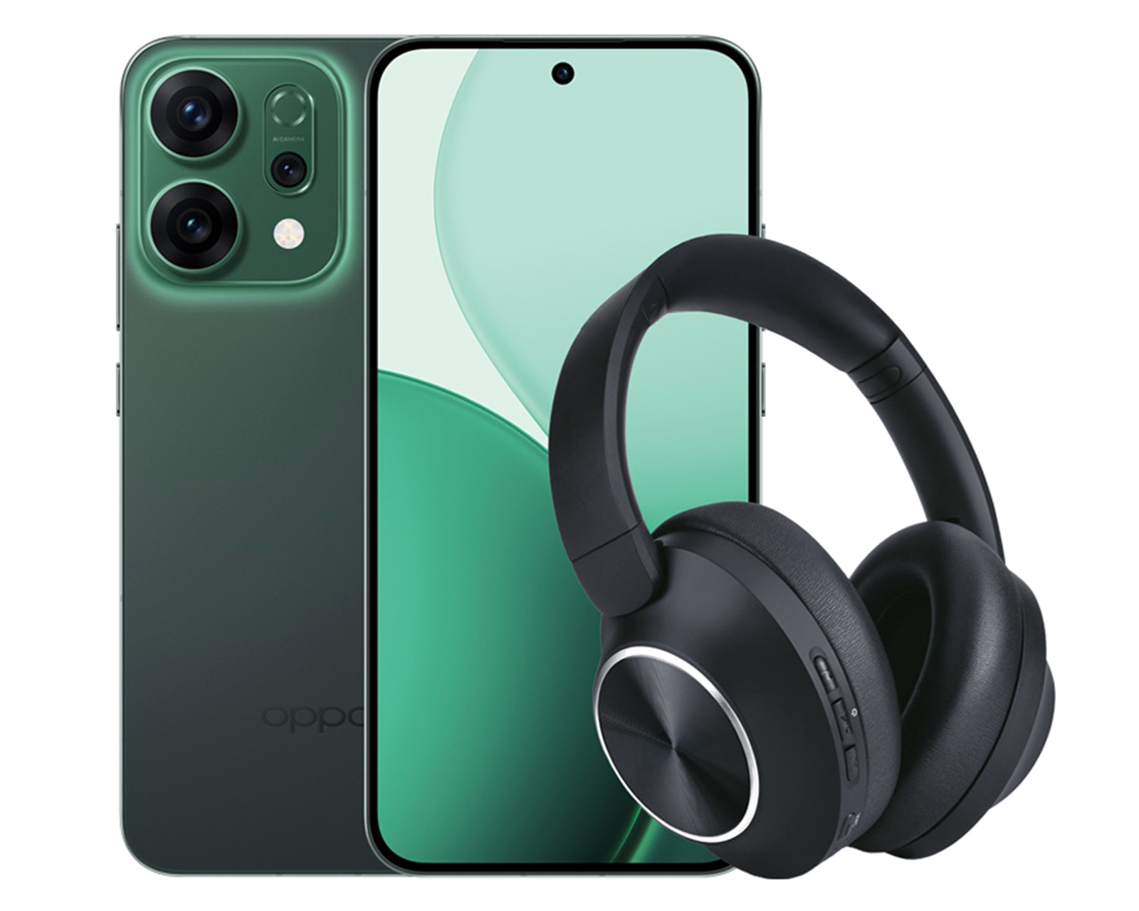 AT&T/Unefon OPPO Reno 14 5G 256 GB Verde + Audífonos