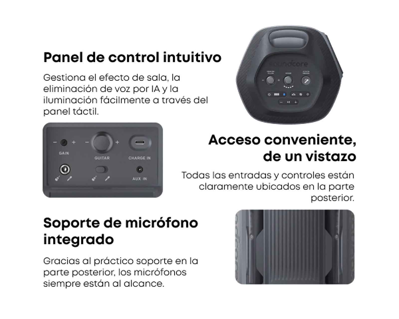 Foto 3 pulgar | Foto 2 | Bocina Bluetooth Soundcore Rave 3S 200 W con 2 Micrófonos