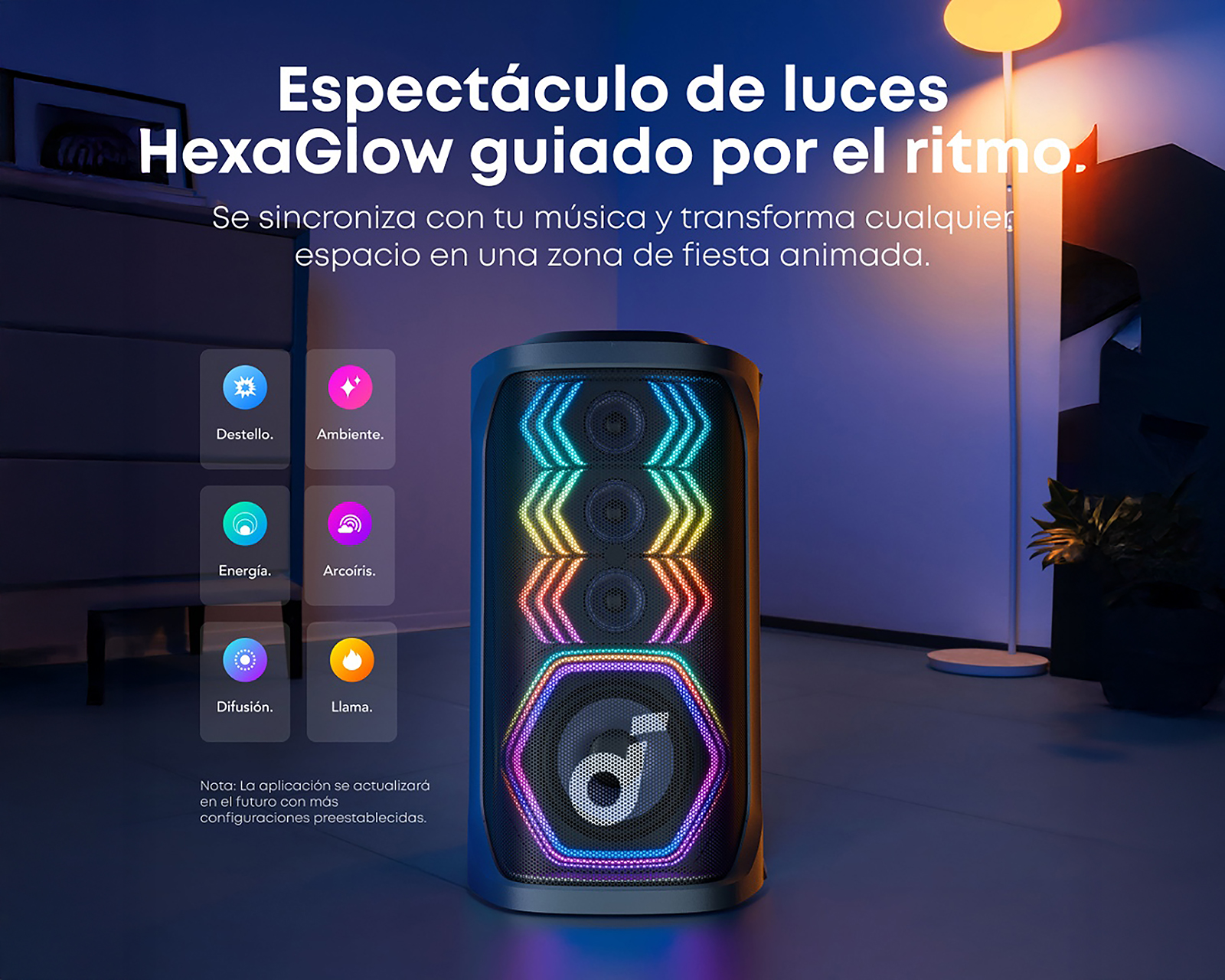 Foto 10 pulgar | Foto 9 | Bocina Bluetooth Soundcore Rave 3S 200 W con 2 Micrófonos