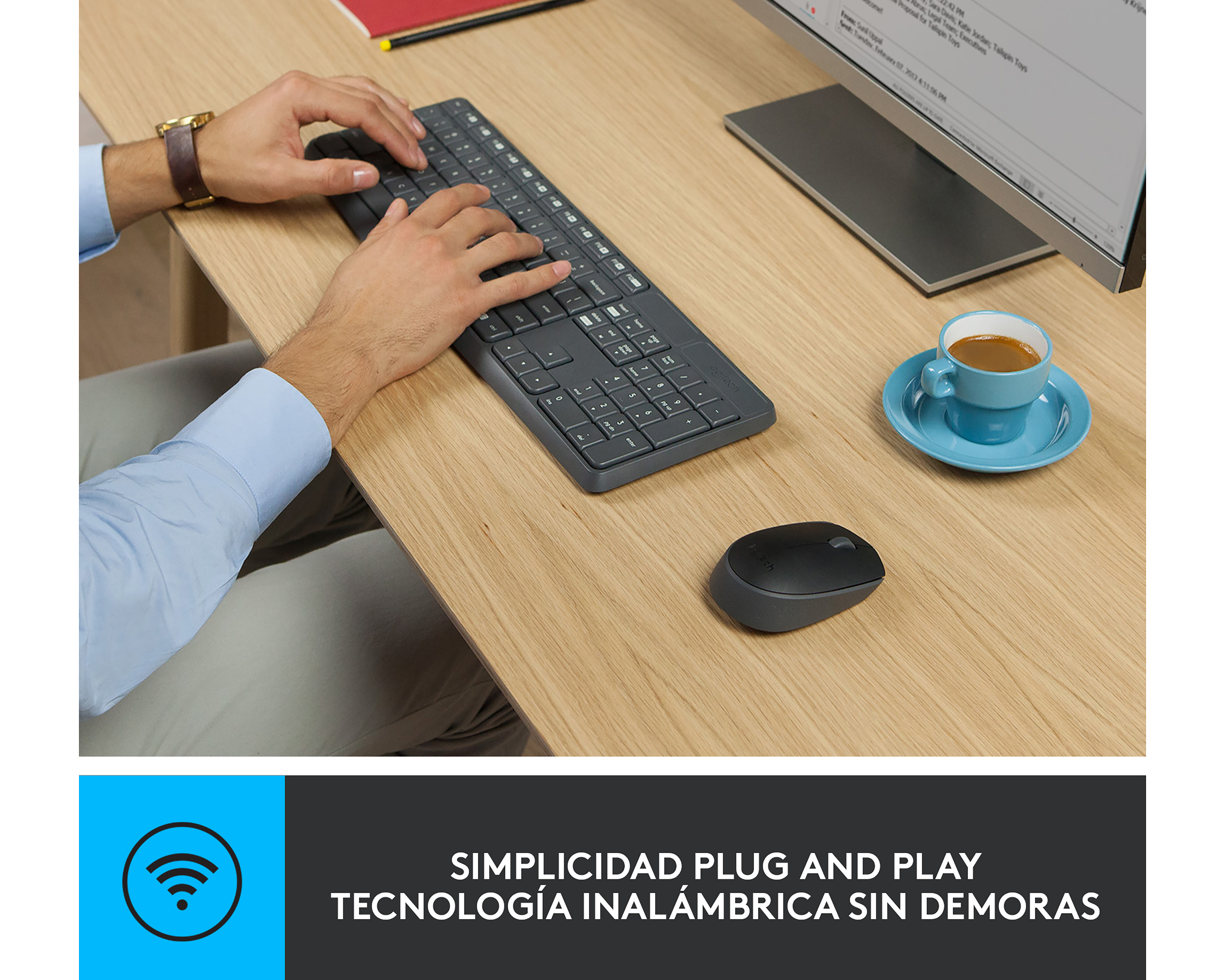 Foto 5 pulgar | Foto 4 | Combo de Teclado y Mouse Inalámbrico Logitech MK235