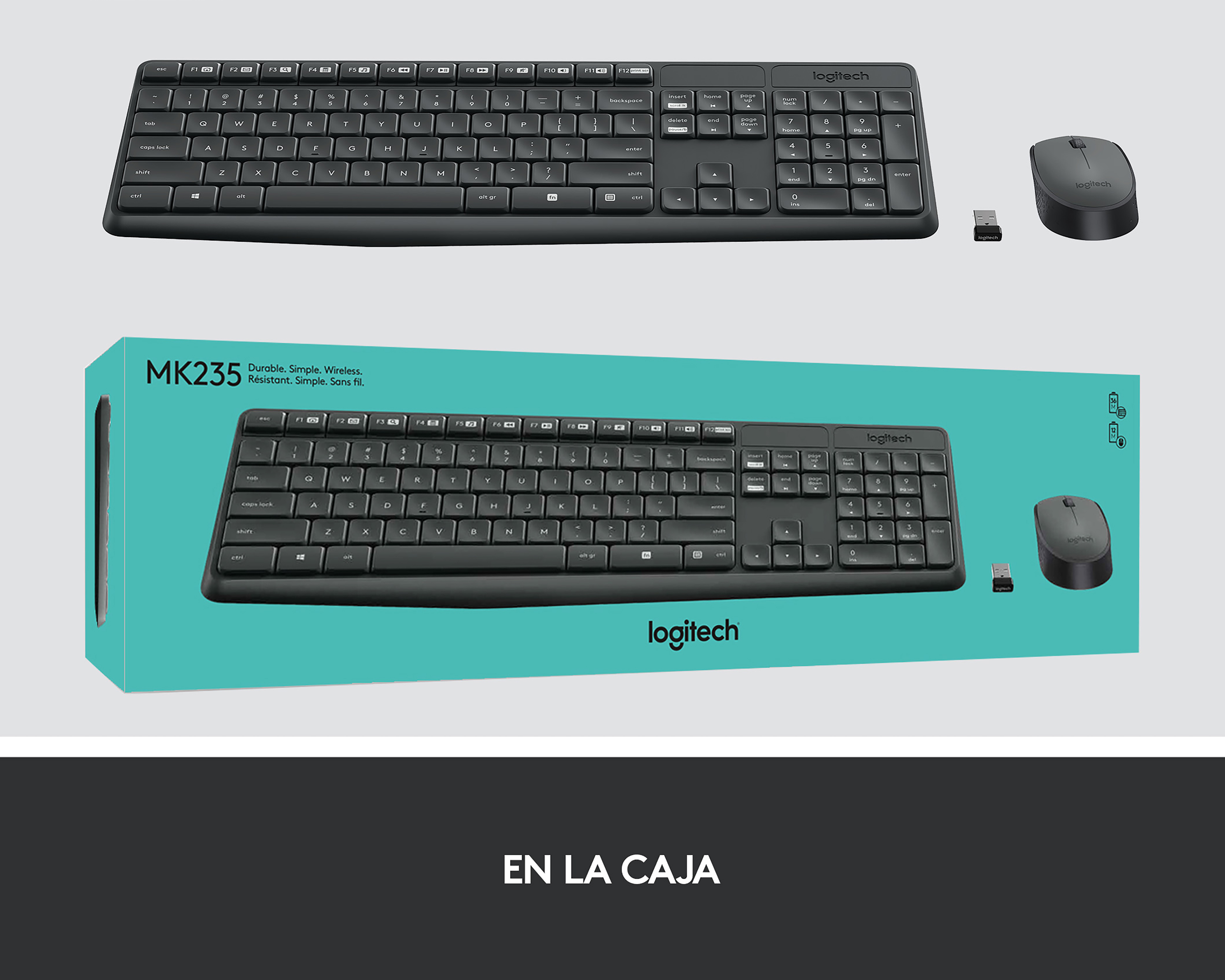 Foto 8 pulgar | Foto 7 | Combo de Teclado y Mouse Inalámbrico Logitech MK235