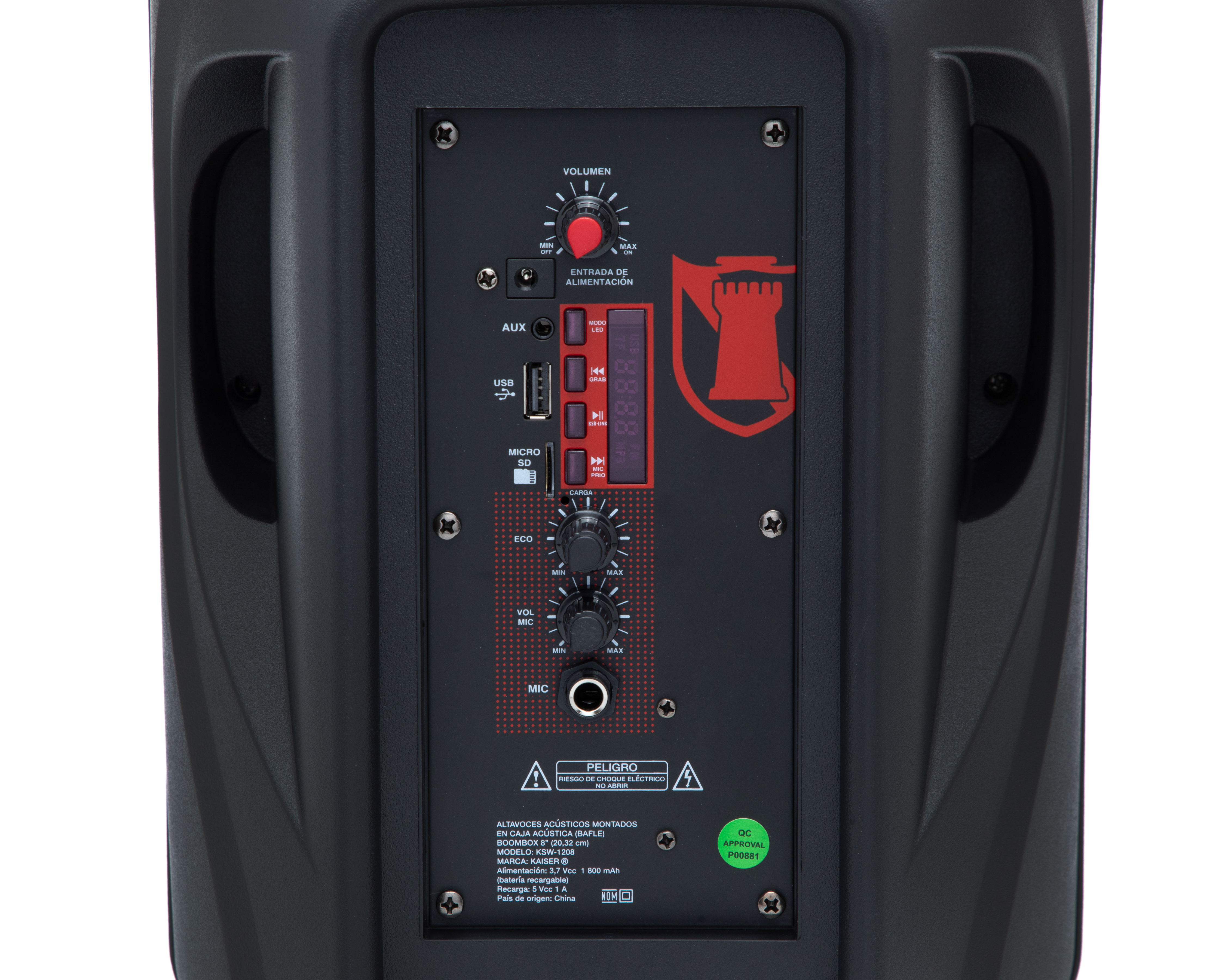 Foto 5 | Foto 5 | Bafle Bluetooth Kaiser KSW-1208 Portátil