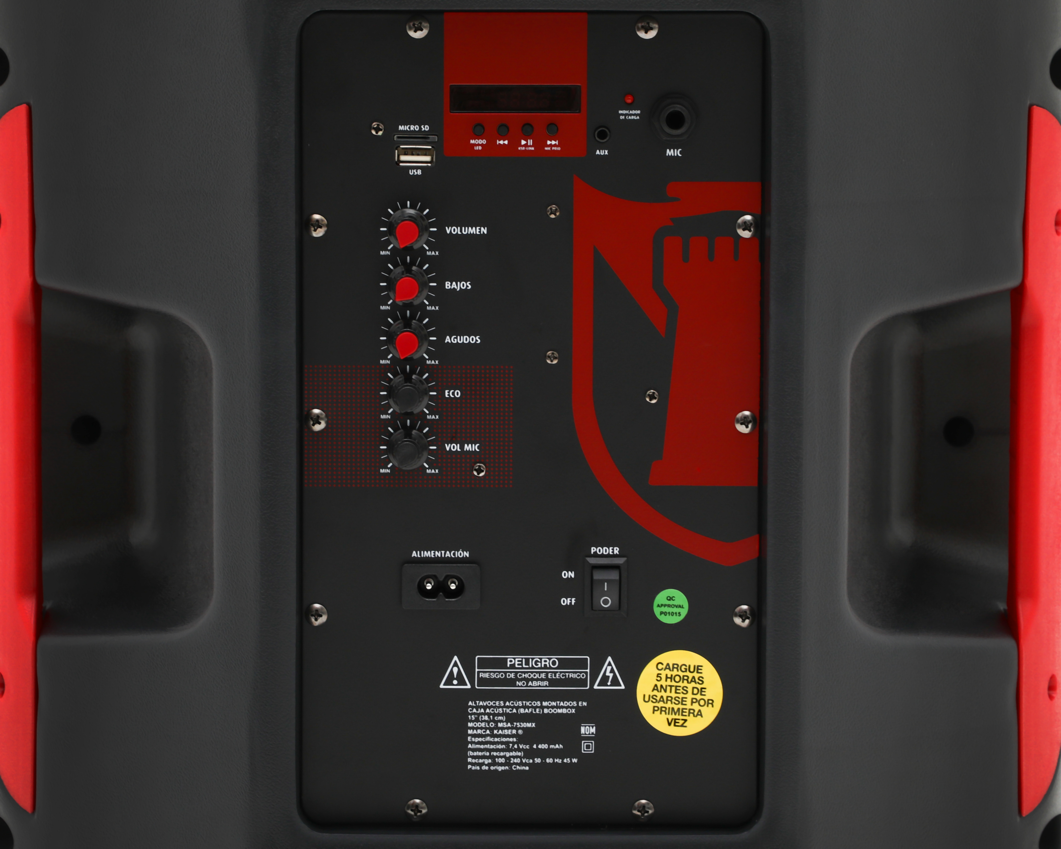 Foto 5 | Foto 5 | Bafle Bluetooth Kaiser MSA-7530MX con Micrófono