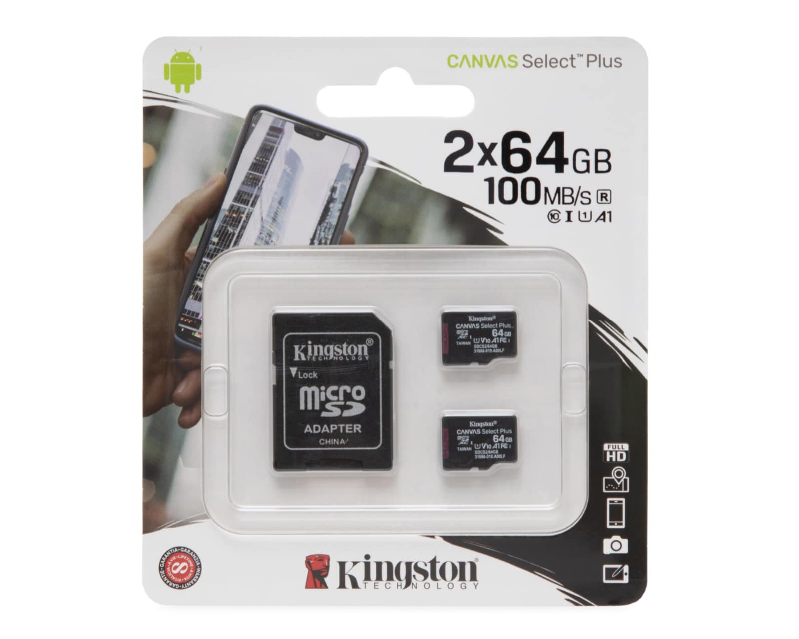 Foto 5 pulgar | Foto 4 | Memoria Micro-SD Kingston 64 GB Clase 10