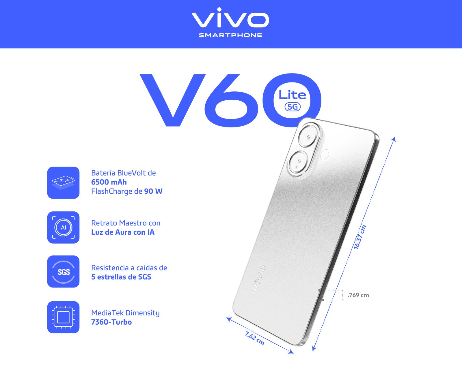 Foto 9 pulgar | Foto 8 | Telcel vivo V60 Lite 5G 512 GB Rosa
