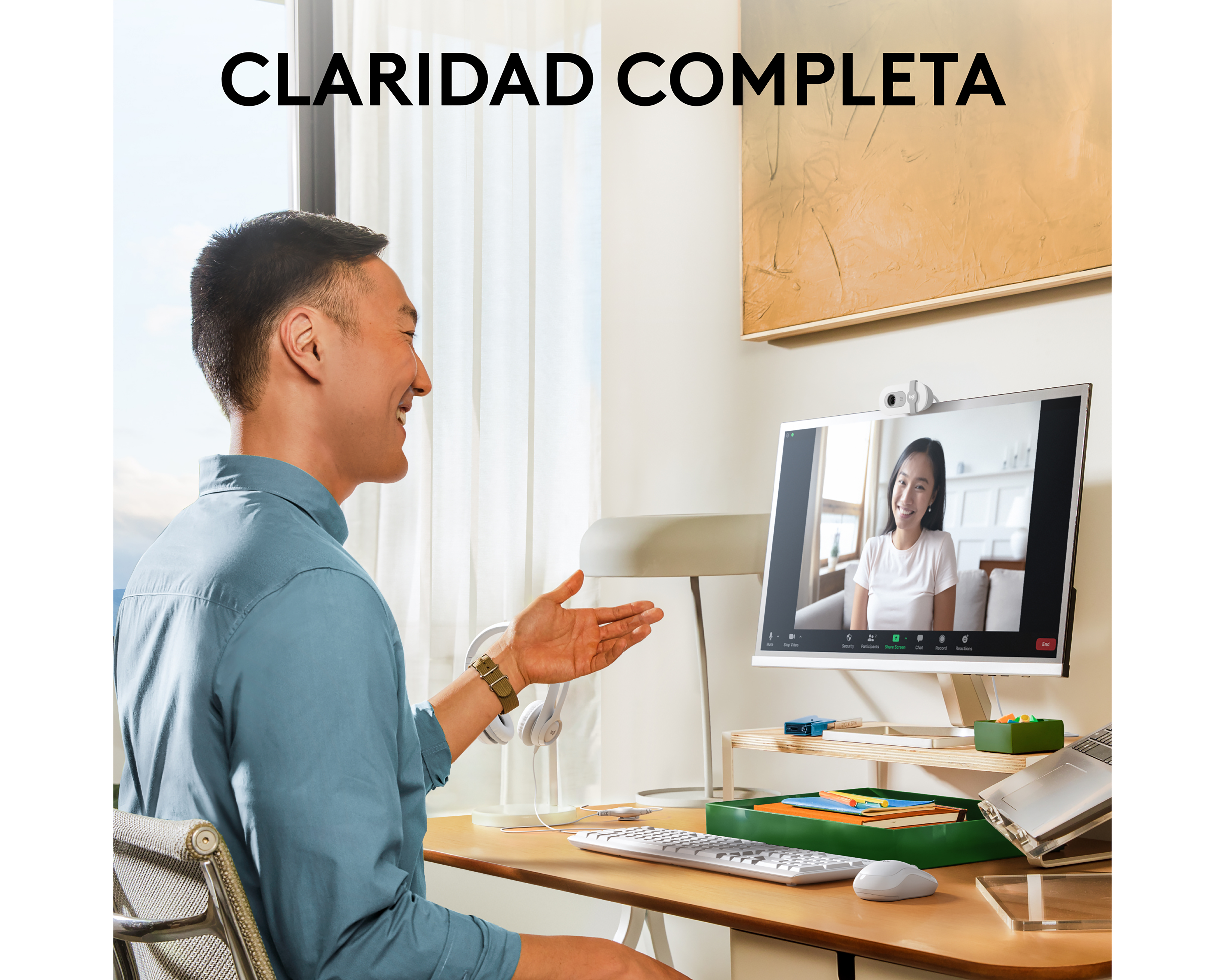 Foto 2 | Foto 2 | Cámara Web Logitech Brio 100 con Micrófono Integrado