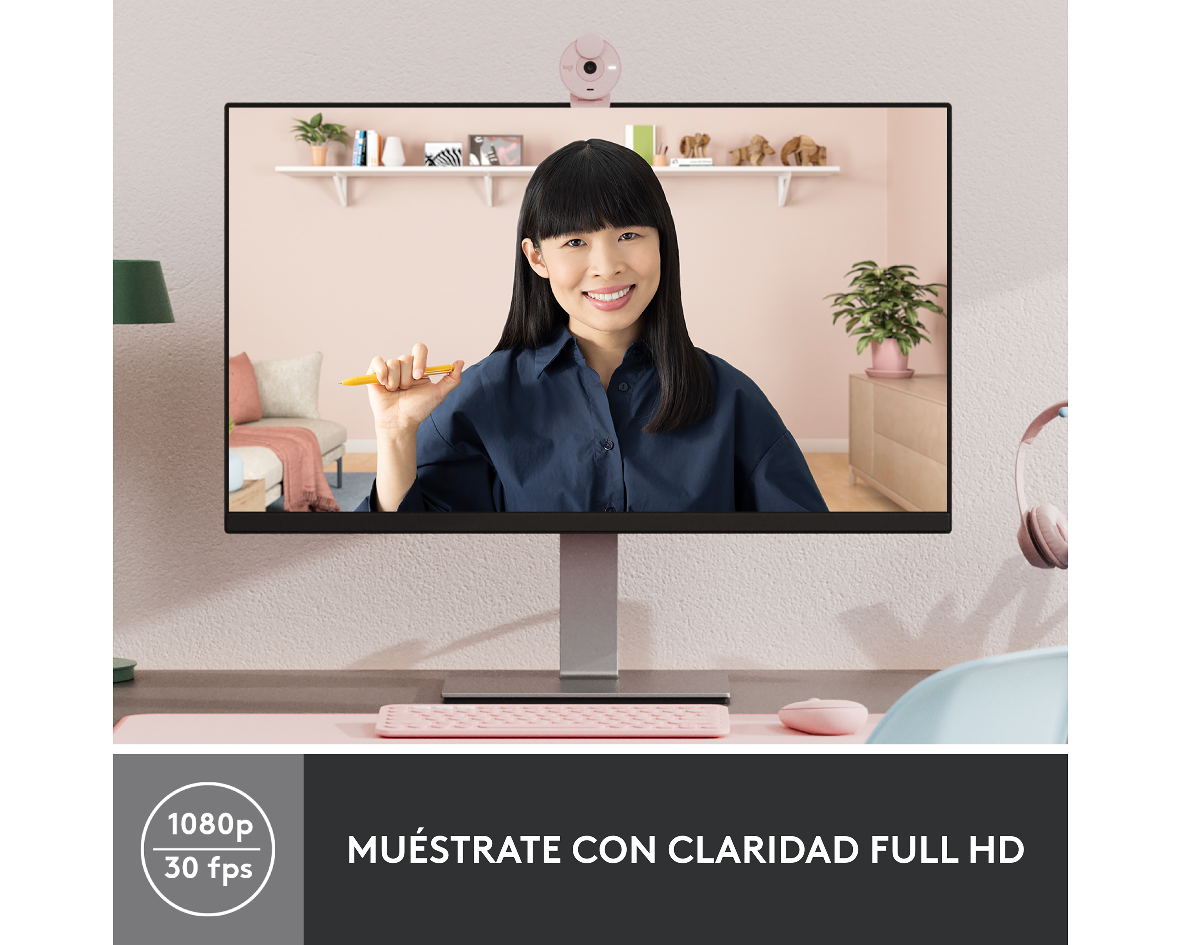 Foto 2 | Foto 2 | Cámara Web Logitech Brio 300 con Micrófono Integrado