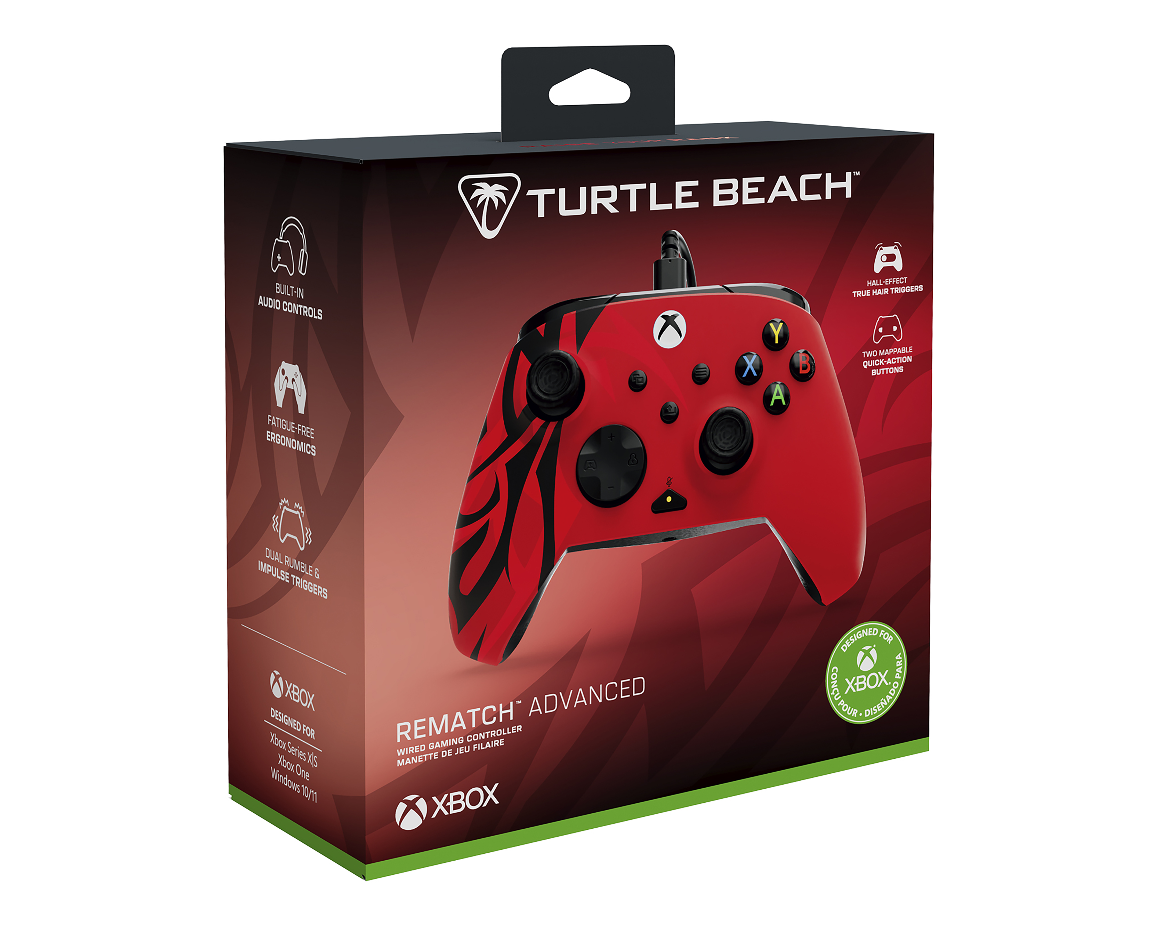 Control Alámbrico para Xbox y PC PDP Turtle Beach Rojo