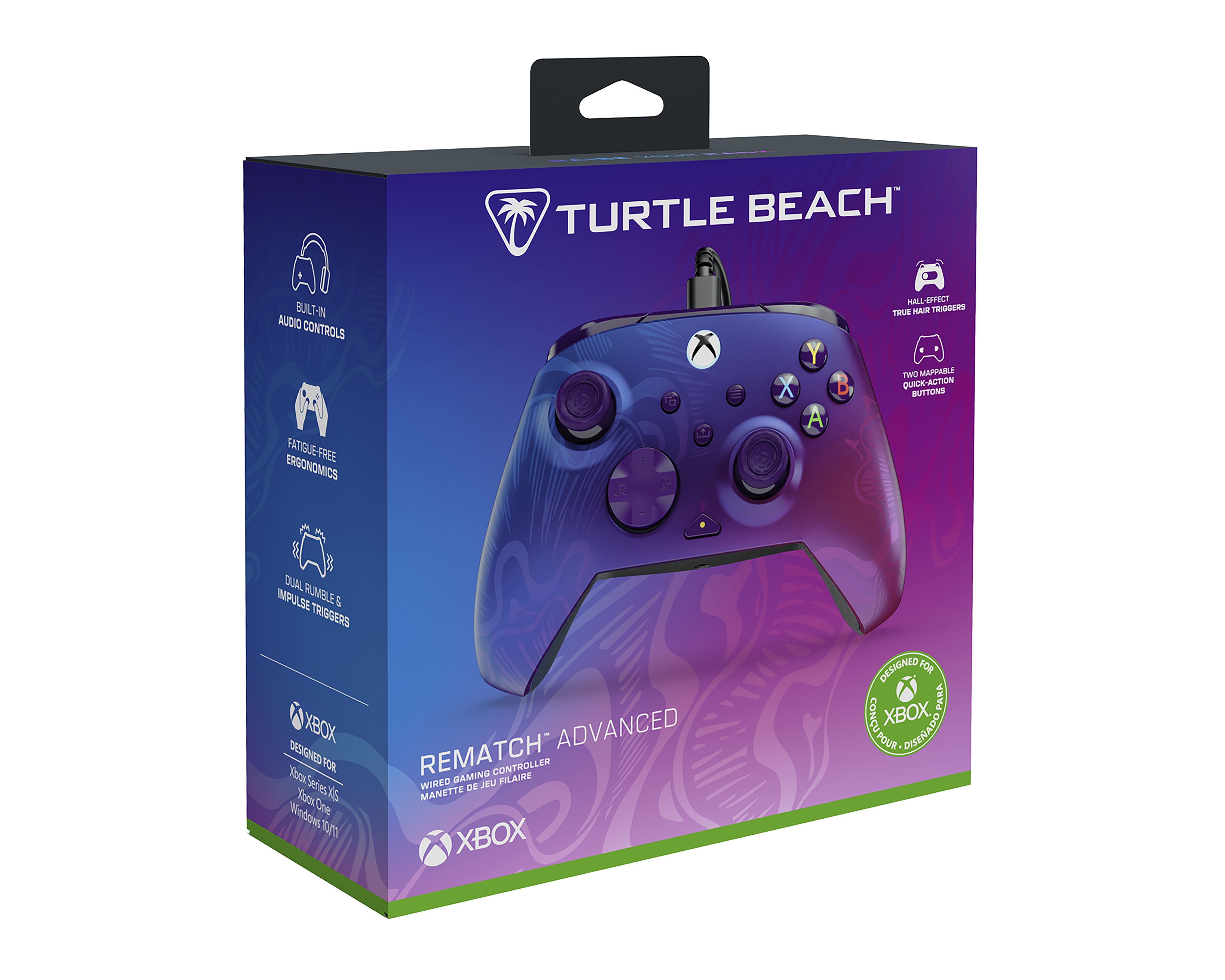 Control Alámbrico para Xbox PDP Rematch Advanced Púrpura