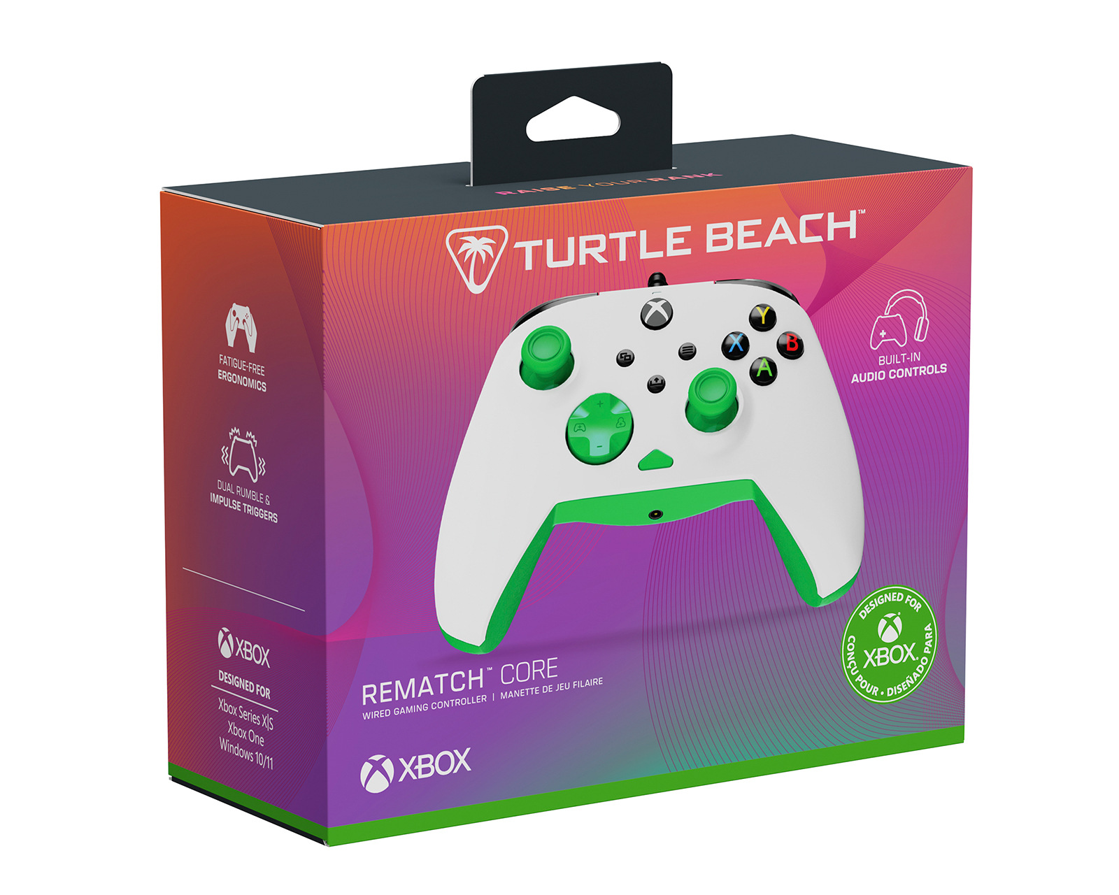Control Alámbrico para Xbox y PC Turtle Beach Rematch Core Blanco