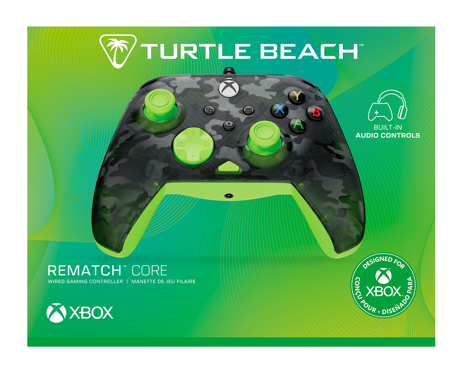 Foto 7 pulgar | Foto 6 | Control Alámbrico para Xbox y PC Turtle Beach Rematch Core Camo Negro