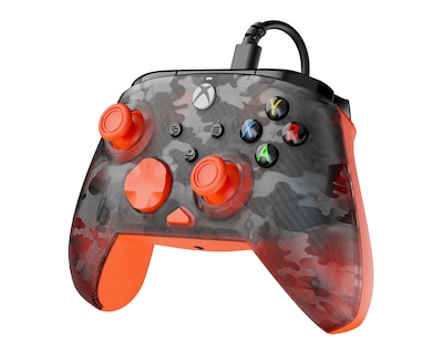 Foto 3 | Foto 3 | Control Alámbrico para Xbox y PC Turtle Beach Rematch Core Camo Anaranjado y Negro