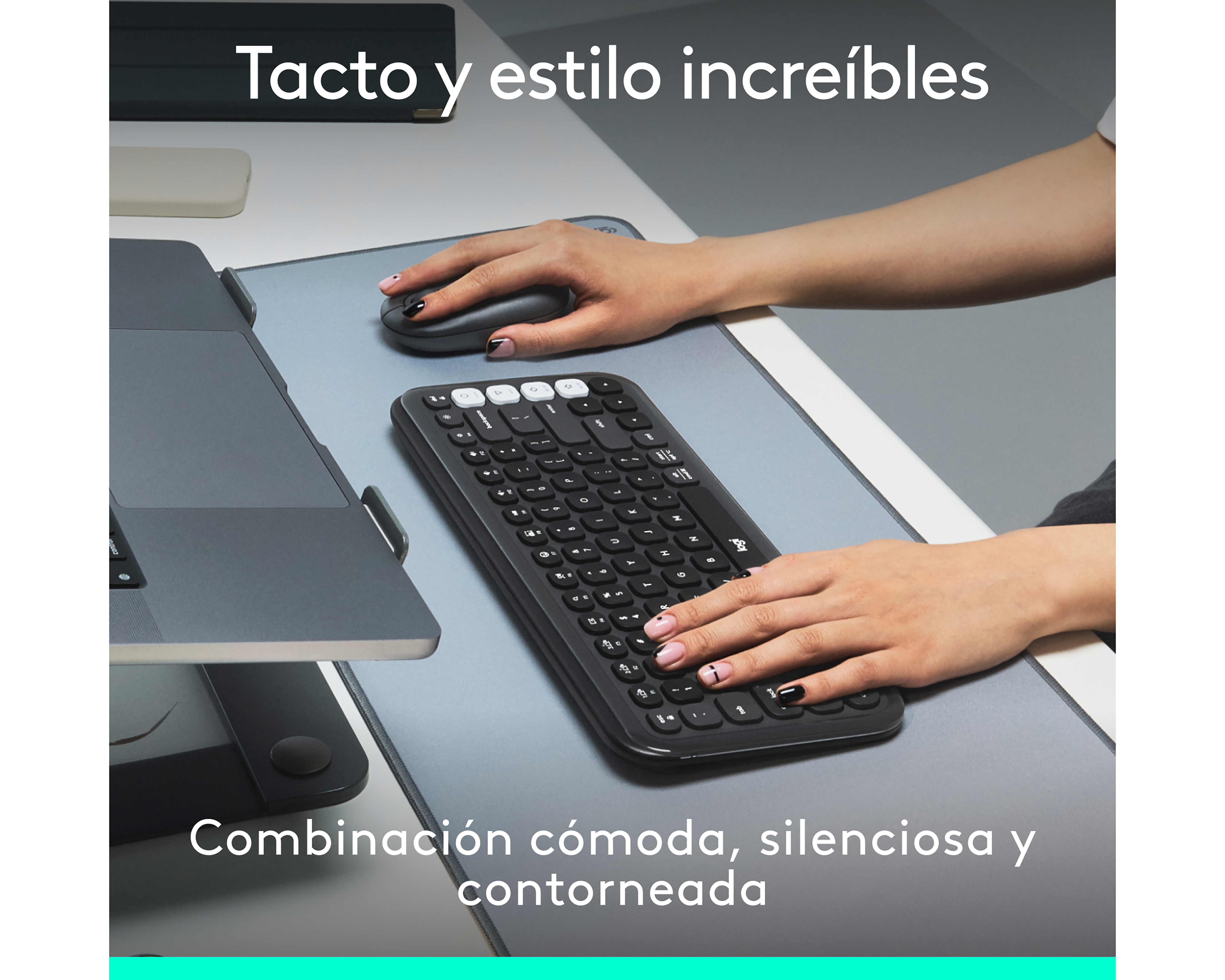 Foto 3 | Foto 3 | Combo de Teclado y Mouse Inalámbrico Logitech Pop Icon