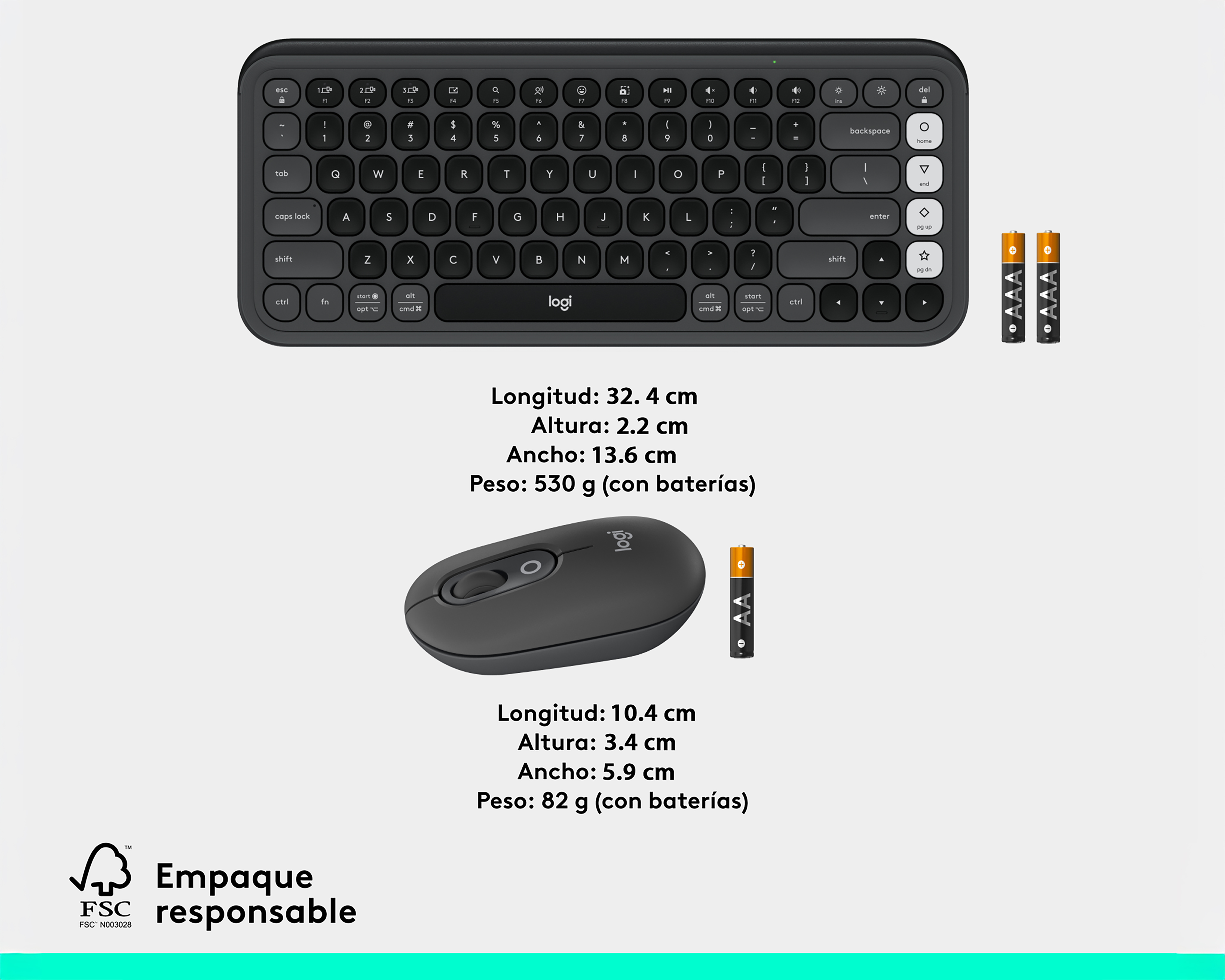 Foto 9 pulgar | Foto 8 | Combo de Teclado y Mouse Inalámbrico Logitech Pop Icon