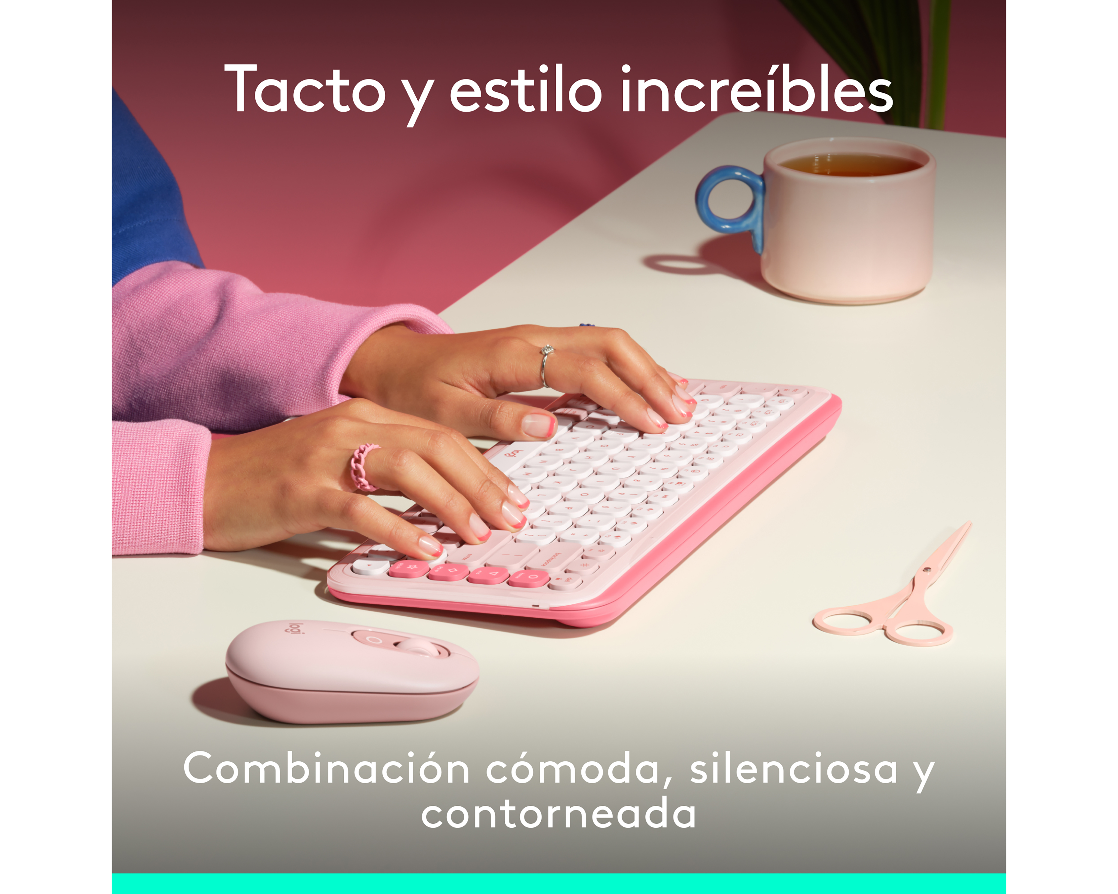 Foto 4 pulgar | Foto 3 | Combo de Teclado y Mouse Inalámbrico Logitech Pop Icon