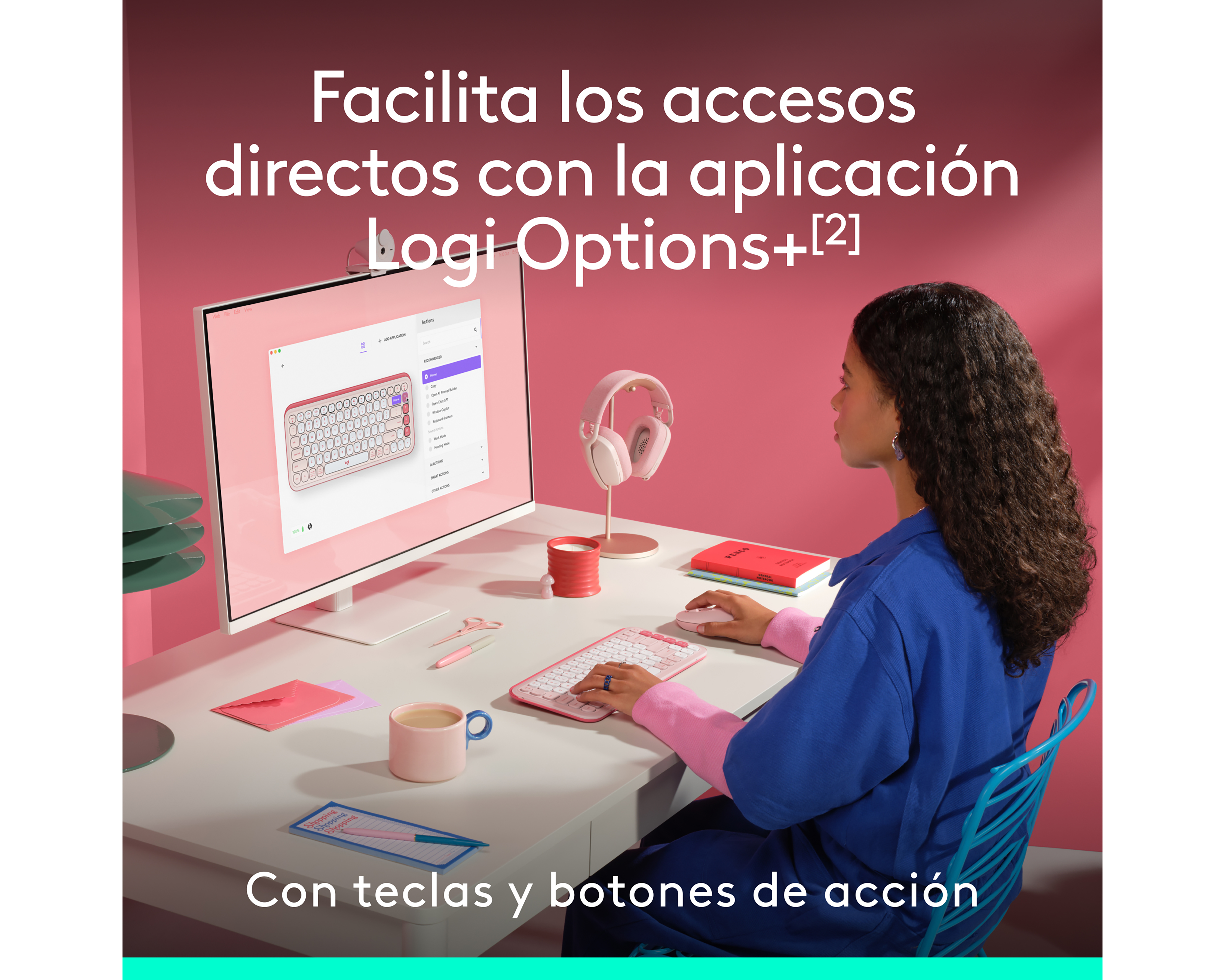 Foto 4 | Foto 4 | Combo de Teclado y Mouse Inalámbrico Logitech Pop Icon