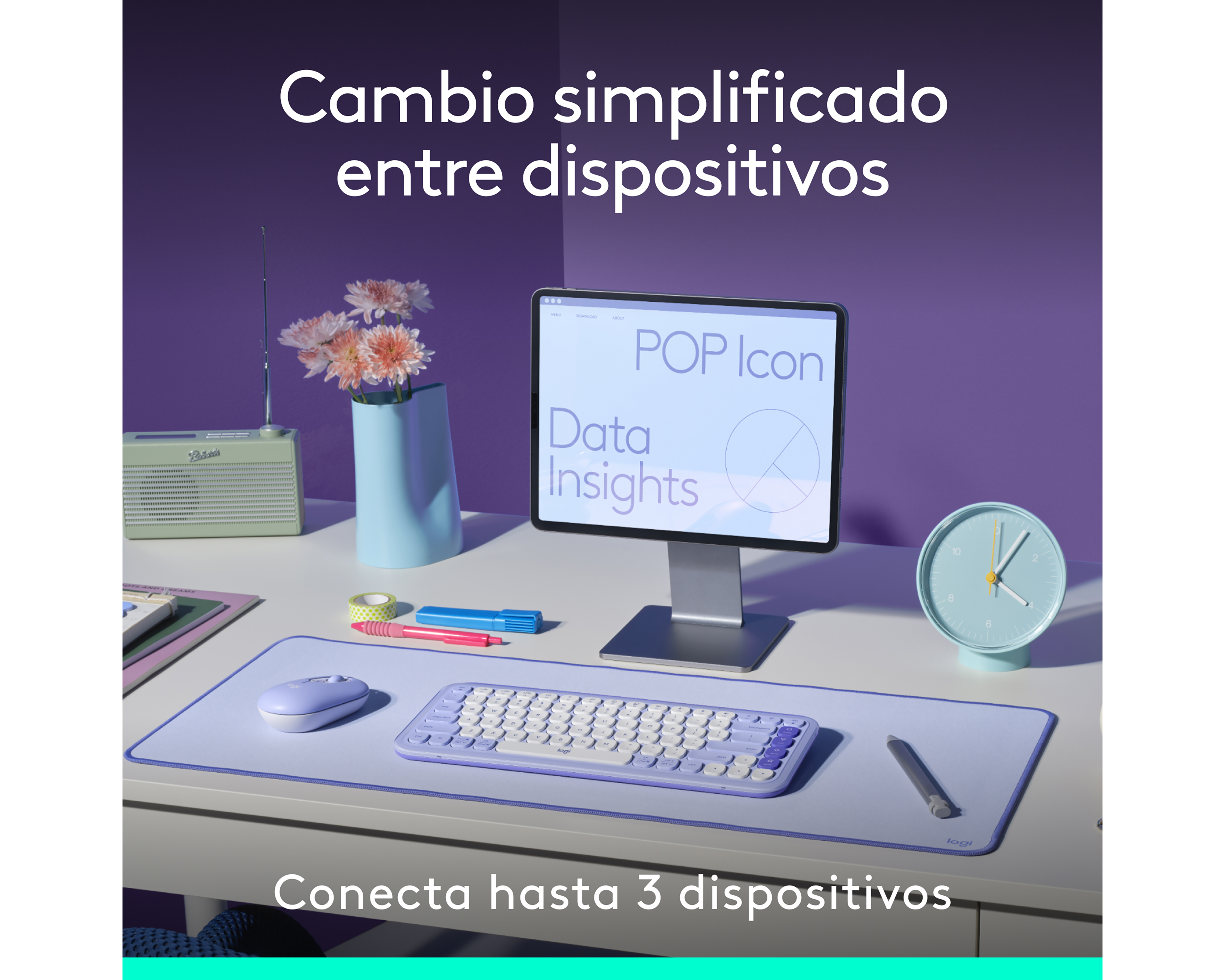 Foto 8 pulgar | Foto 7 | Combo de Teclado y Mouse Inalámbrico Logitech Pop Icon