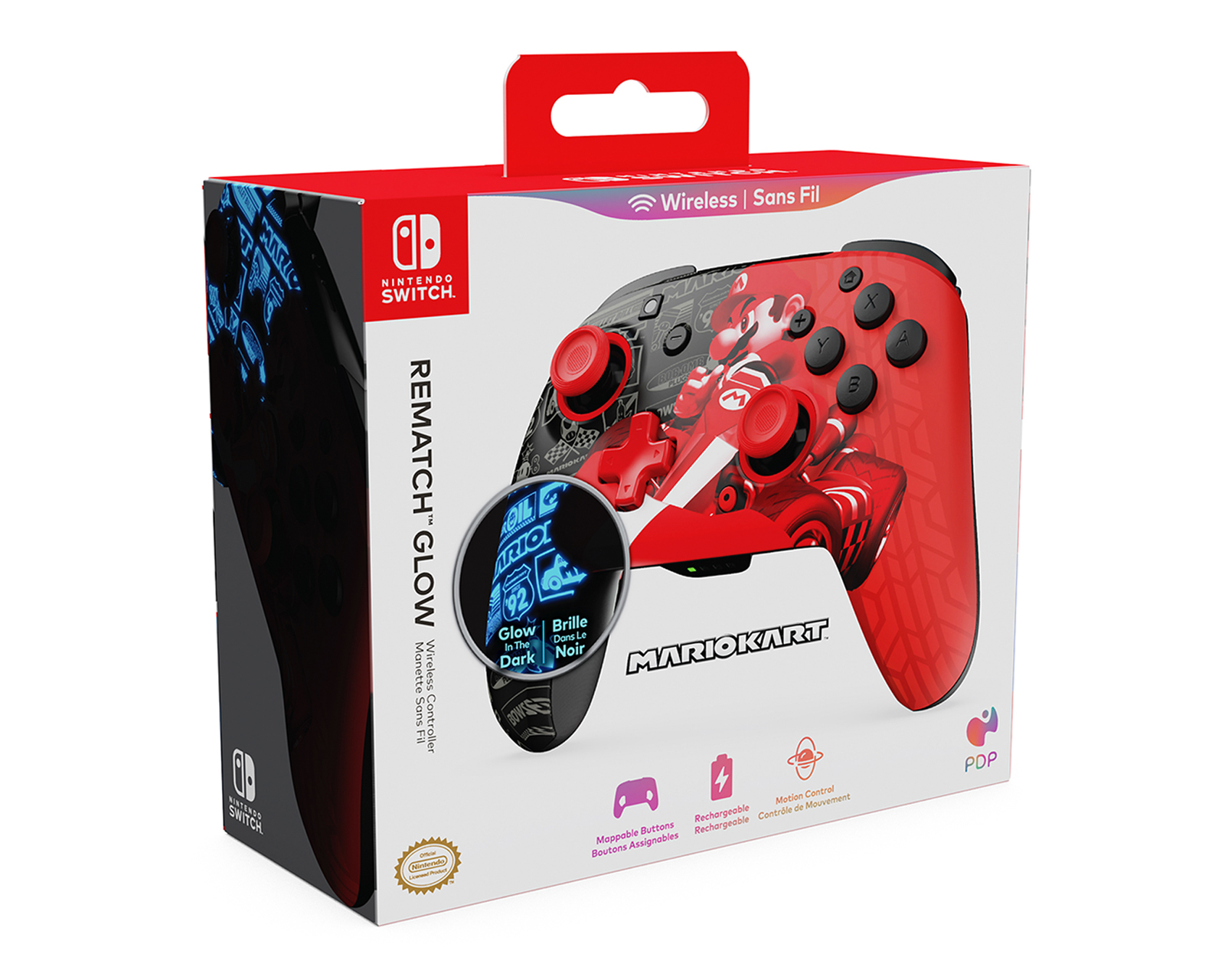 Control Inalámbrico para Nintendo Switch/Switch 2 Turtle Beach Rematch Glow Mario Grand Prix Rojo Control Inalámbrico para Nintendo Switch/Switch 2 Turtle Beach Rematch Glow Mario Grand Prix Rojo