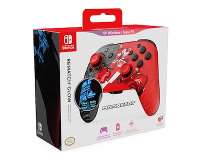 Foto 1 | Foto 1 | Control Inalámbrico para Nintendo Switch/Switch 2 Turtle Beach Rematch Glow Mario Grand Prix Rojo